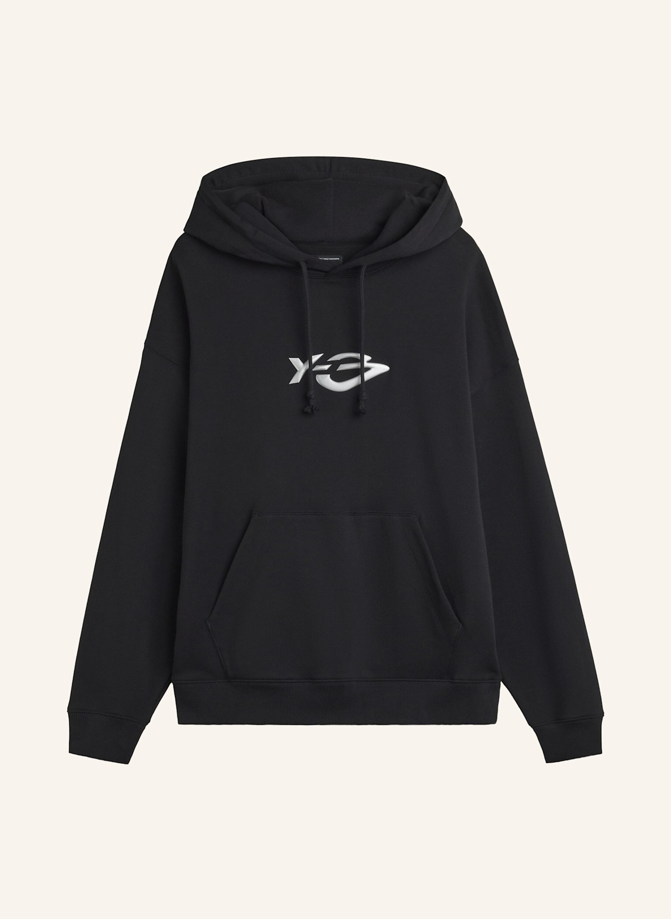 Y-3 Y-3 LIQUID LOGO KAPUZENJACKE, FRENCH TERRY: SCHWARZ