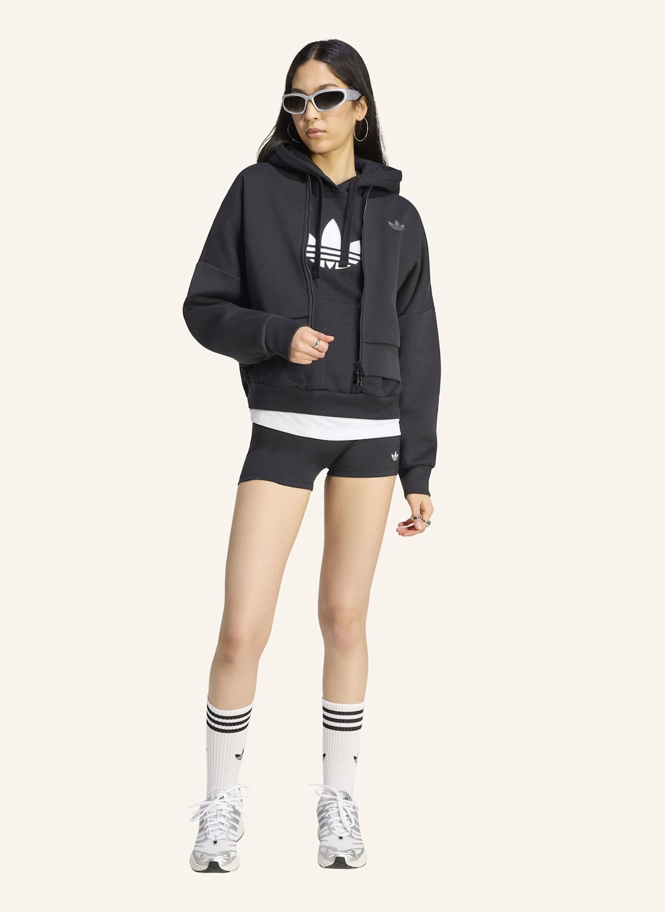 adidas Originals SPACER ORIGINALS JACKE: SCHWARZ/ GRAU