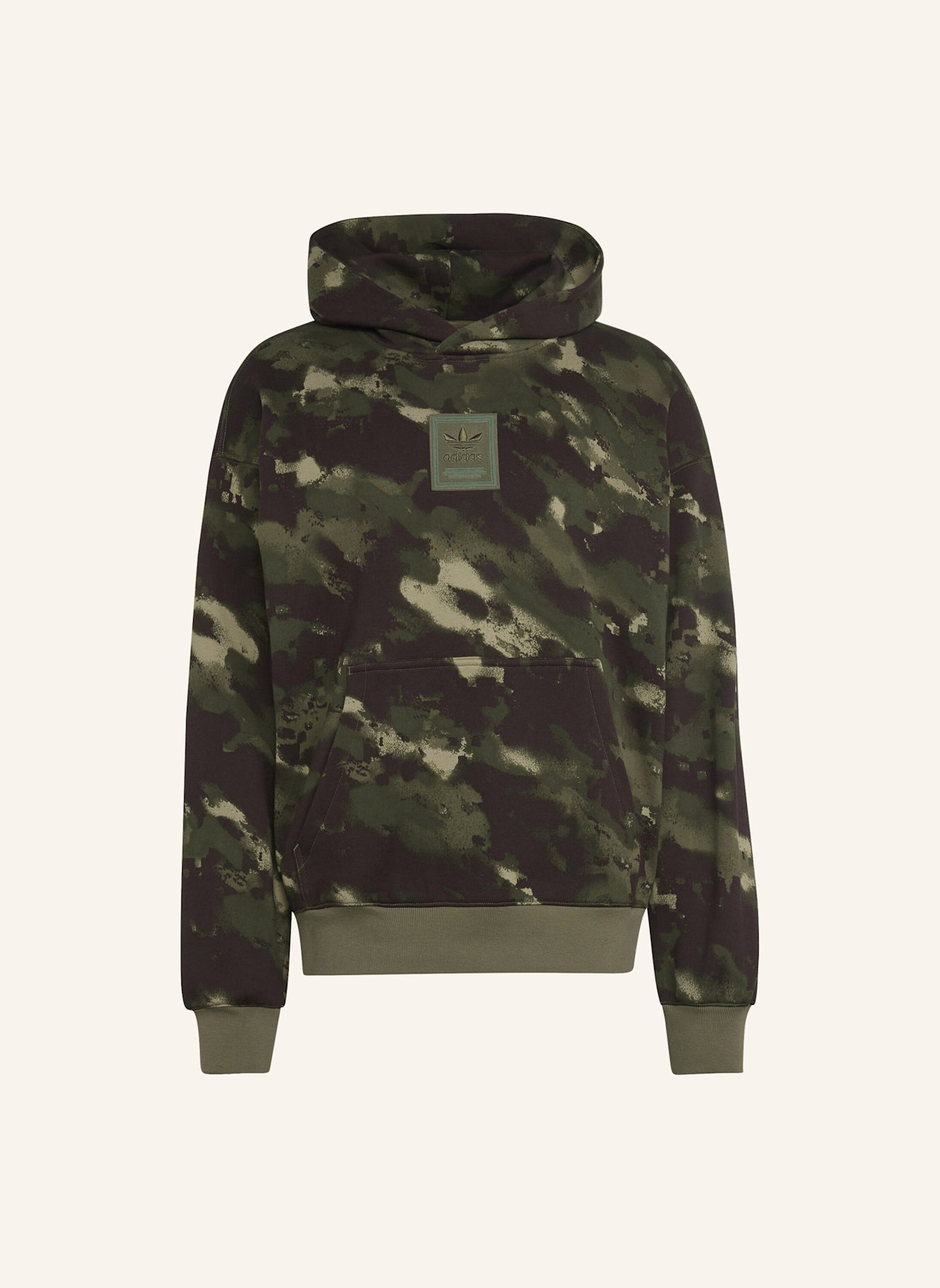 adidas Originals CAMO HOODIE: GRÜN