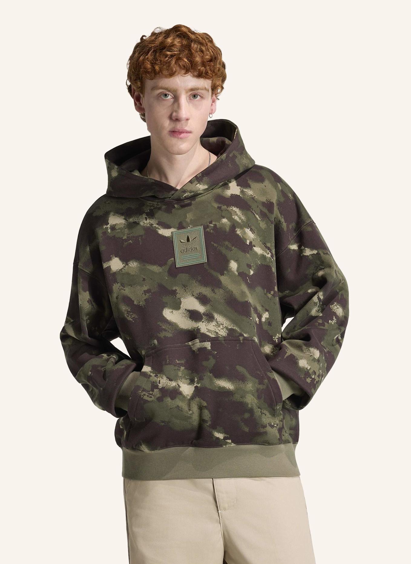 adidas Originals CAMO HOODIE: GRÜN