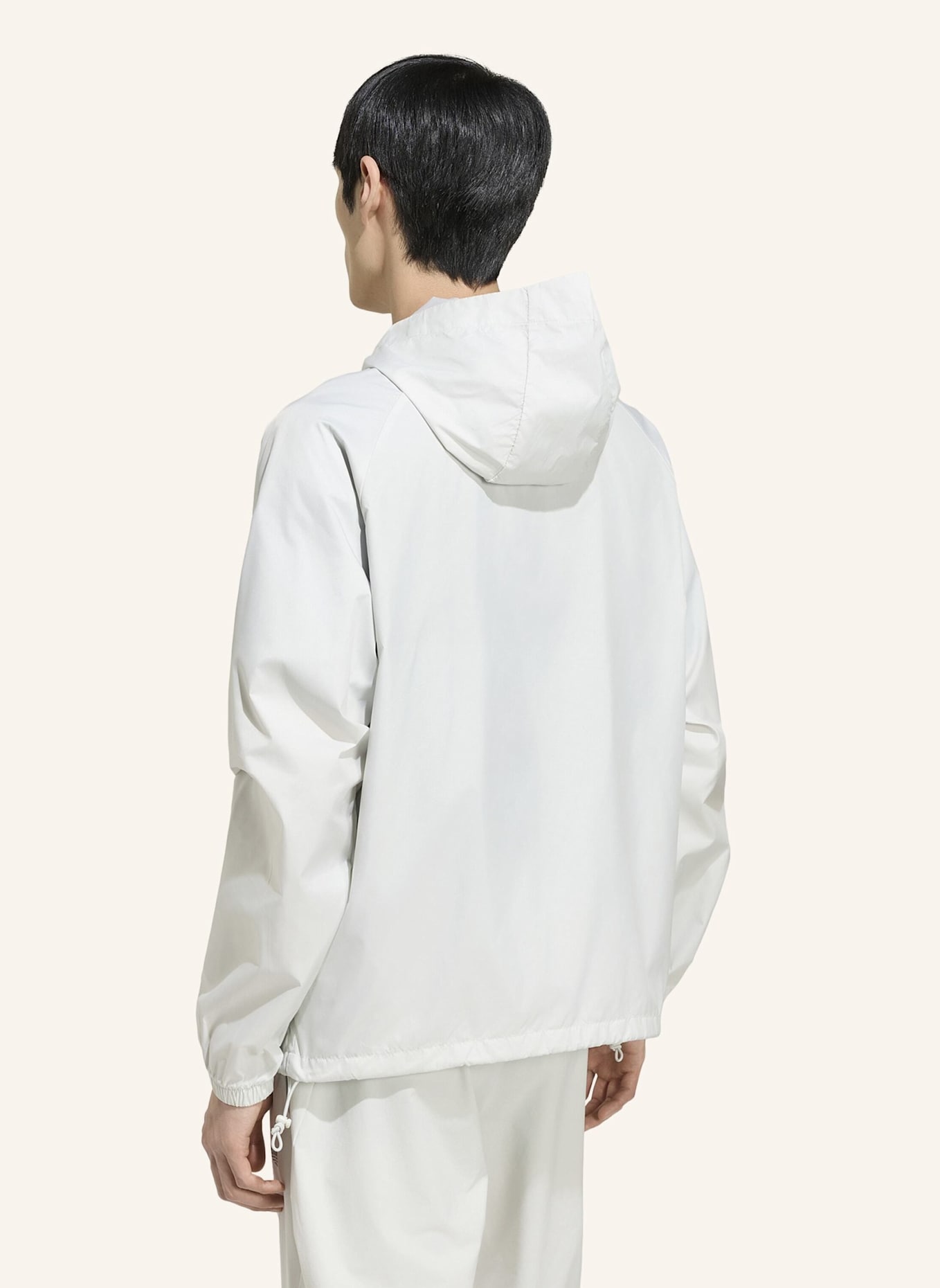 adidas Originals TECH TREFOIL ESSENTIALS ORIGINALS JACKE, KAPUZE, DURCHGEHENDER REISSVERSCHLUSS: GRAU