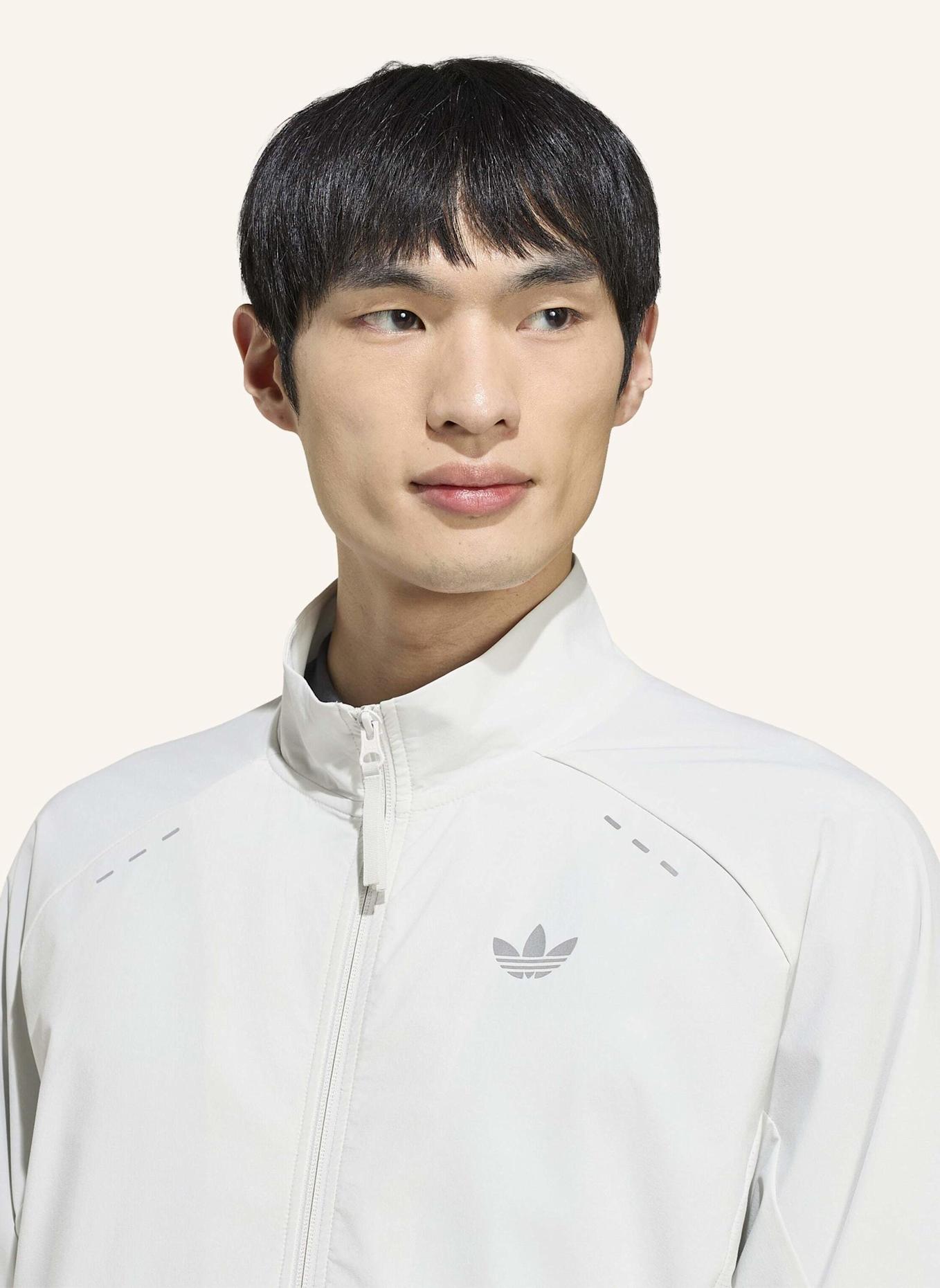 adidas Originals TECH TREFOIL ESSENTIALS ORIGINALS JACKE, KAPUZE, DURCHGEHENDER REISSVERSCHLUSS: GRAU