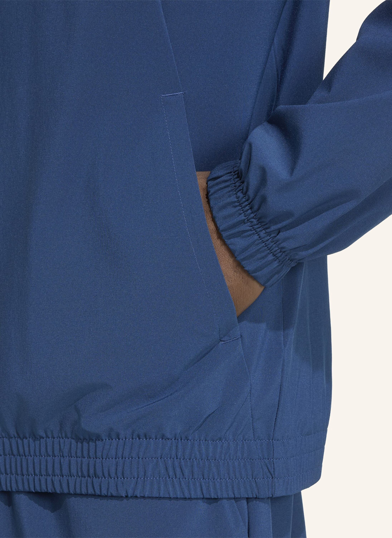 adidas Originals TECH TREFOIL ESSENTIALS ORIGINALS JACKE, KAPUZE, DURCHGEHENDER REISSVERSCHLUSS: BLAU