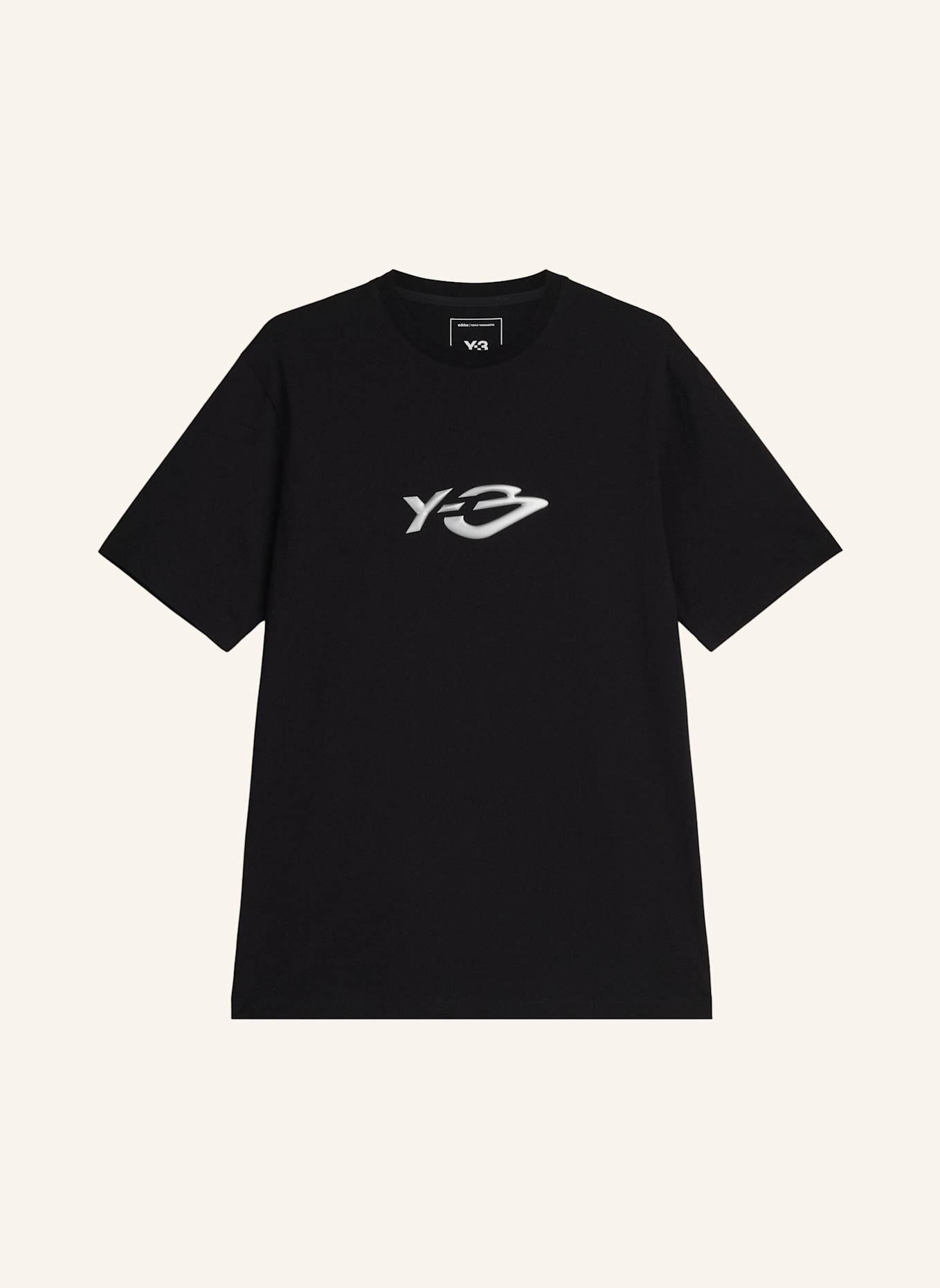 Y-3 Y-3 LIQUID LOGO T-SHIRT: SCHWARZ