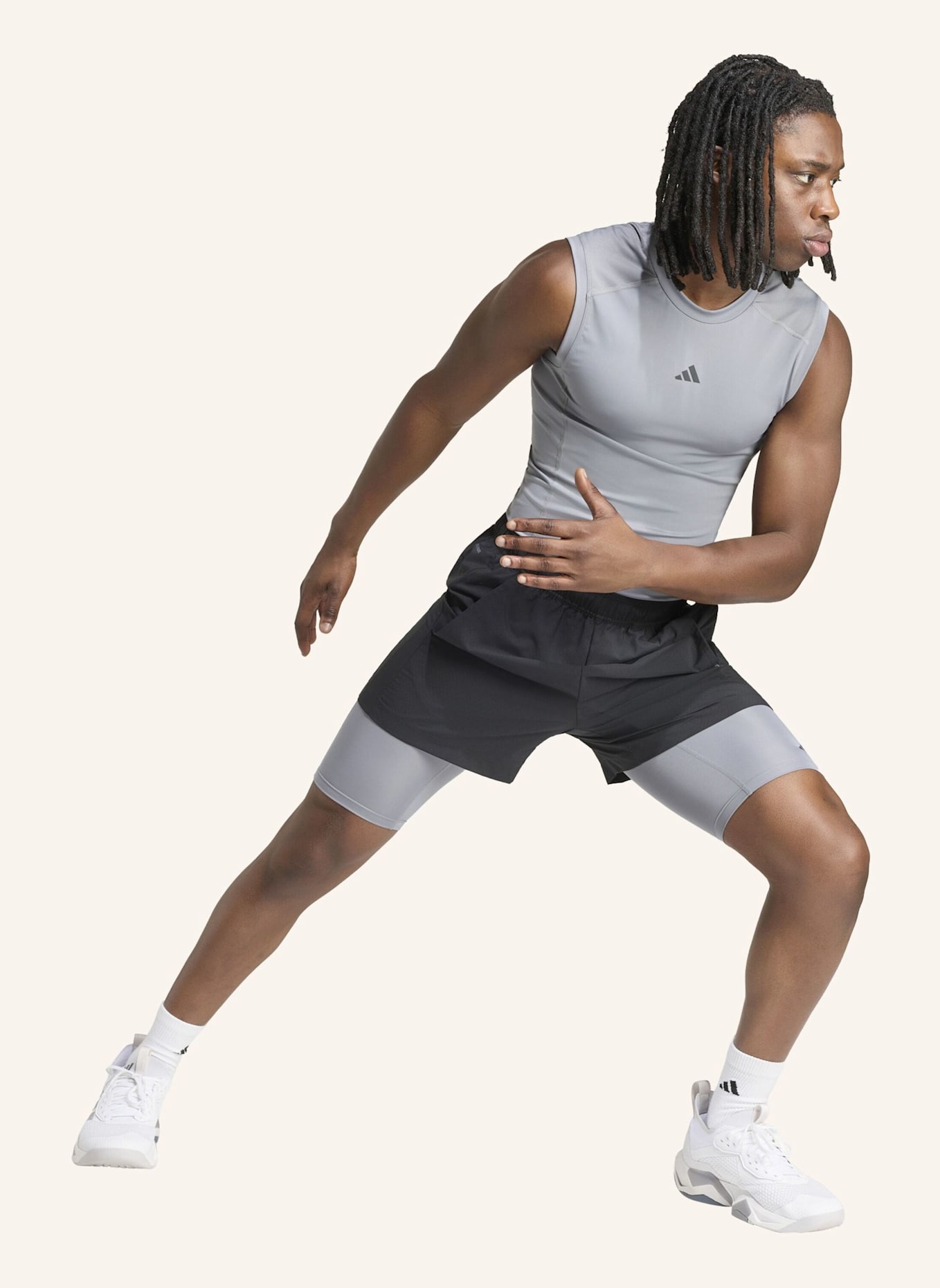 adidas Tights TECHFIT: GRAU