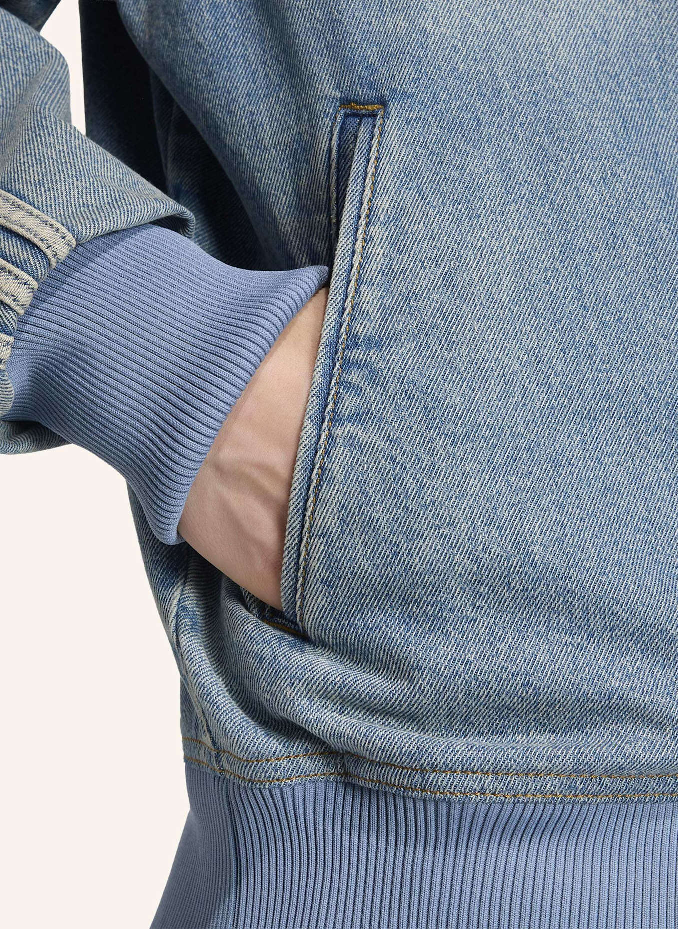 adidas Originals FIREBIRD ADICOLOR DENIM TRACK TOP: BLAU