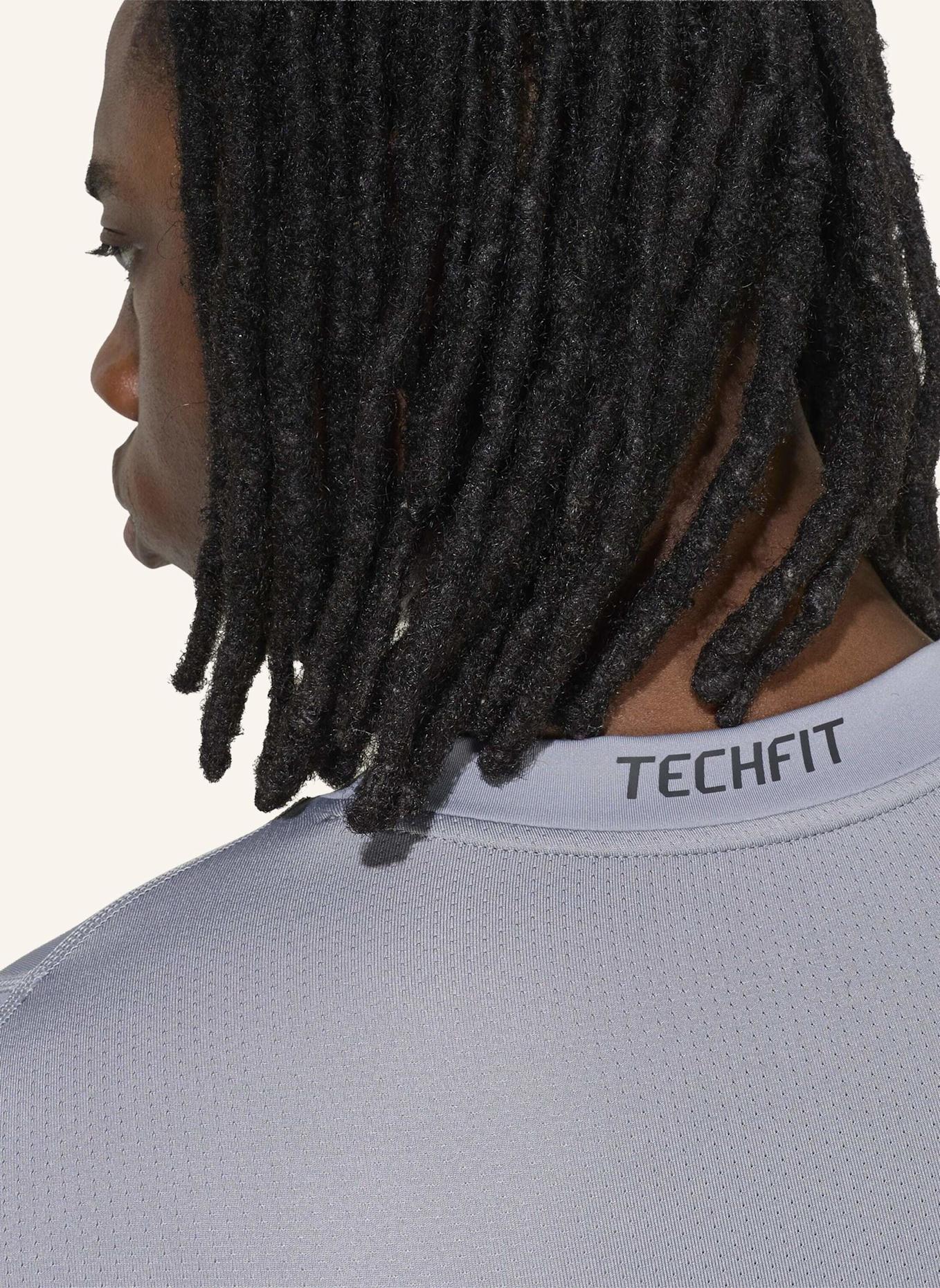 adidas T-Shirt TECHFIT: GRAU