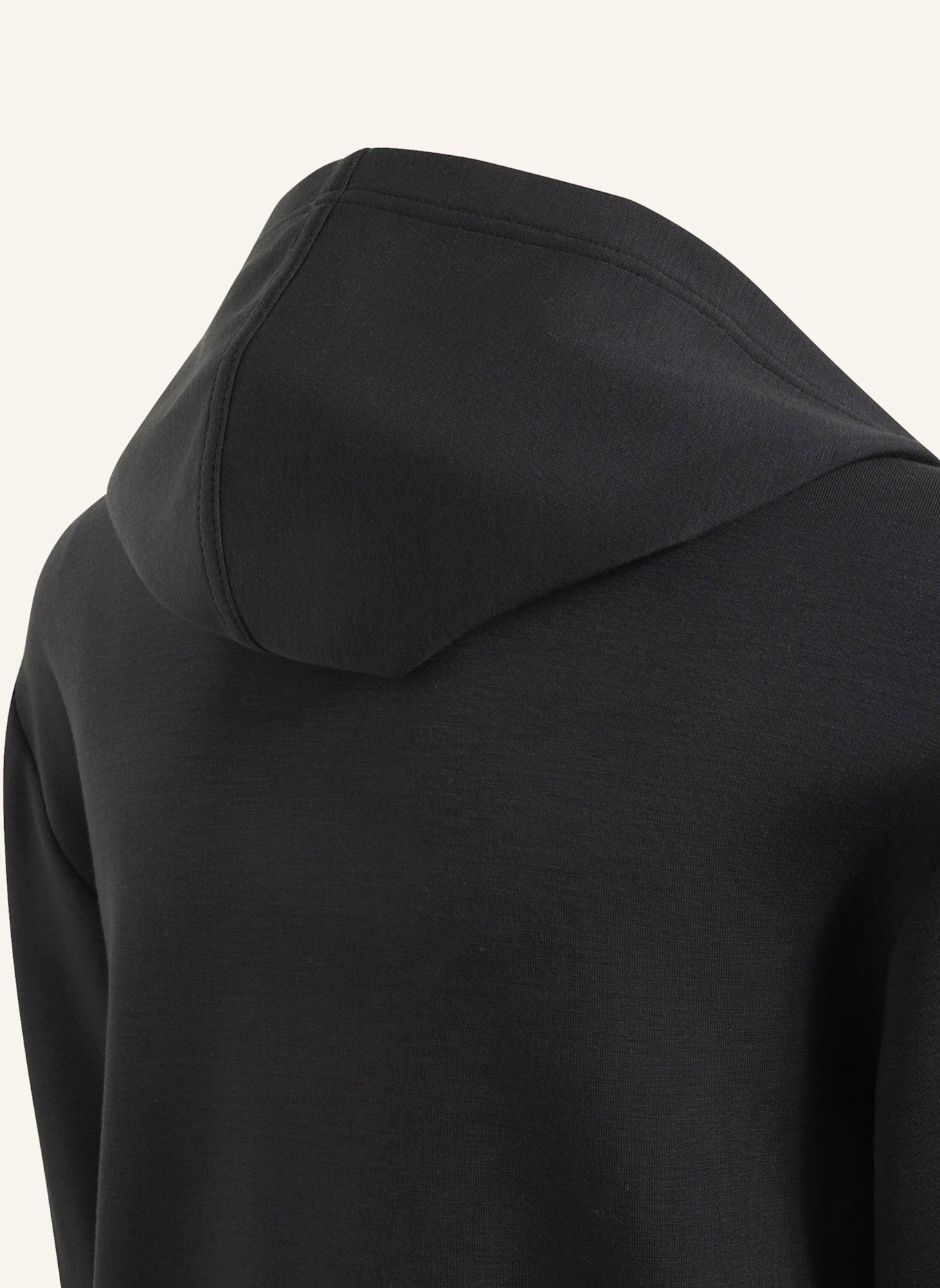 adidas ADIDAS KAPUZENJACKE, DURCHGEHENDER REISSVERSCHLUSS: SCHWARZ