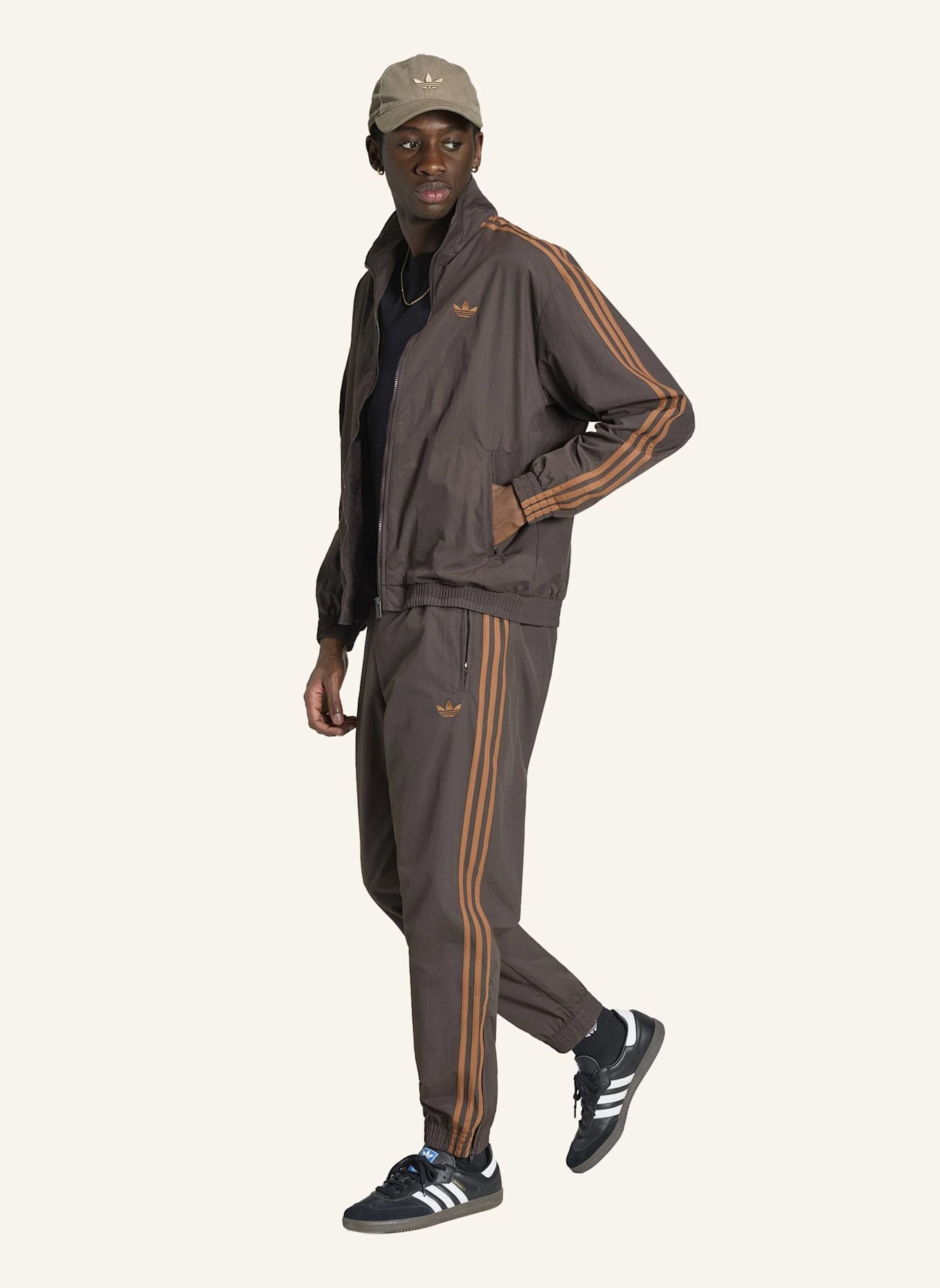 adidas Originals FIREBIRD WOVEN TRACK TOP: BRAUN