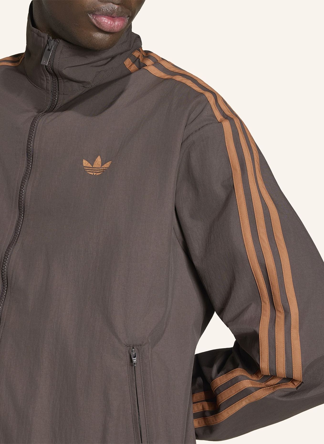adidas Originals FIREBIRD WOVEN TRACK TOP: BRAUN