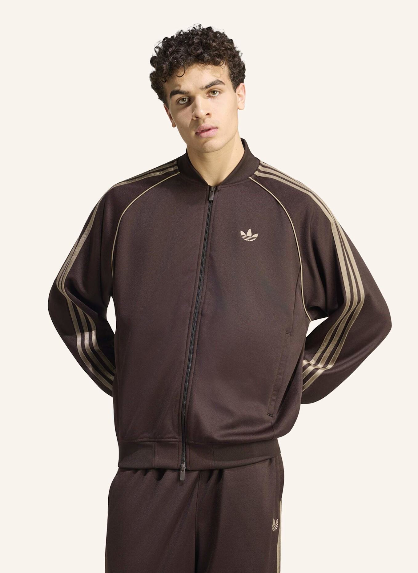 adidas Originals SST ADICOLOR CLASSICS LOOSE TRACK TOP: BRAUN