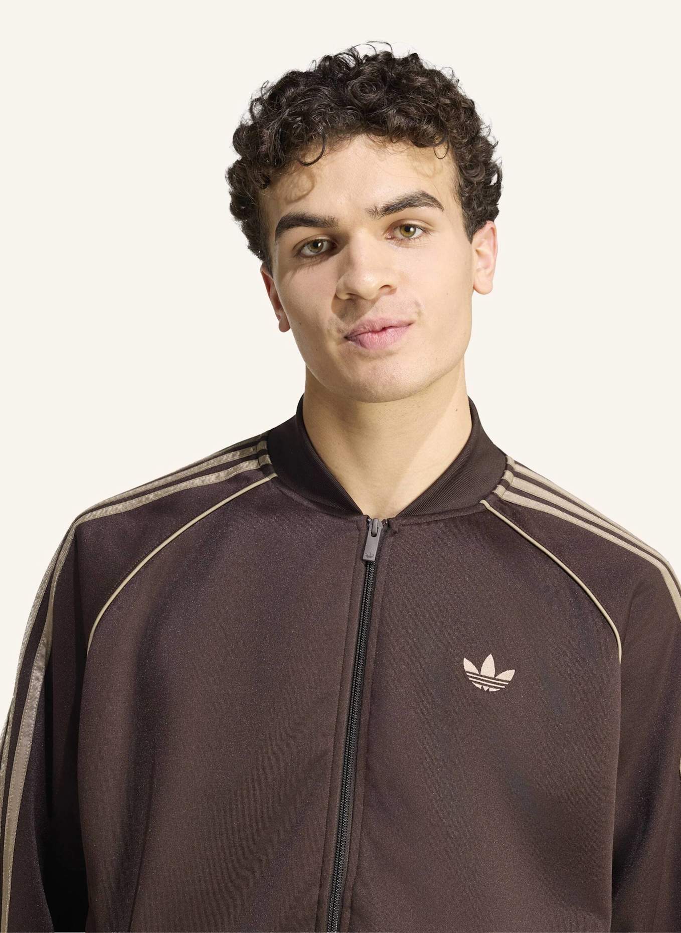 adidas Originals SST ADICOLOR CLASSICS LOOSE TRACK TOP: BRAUN