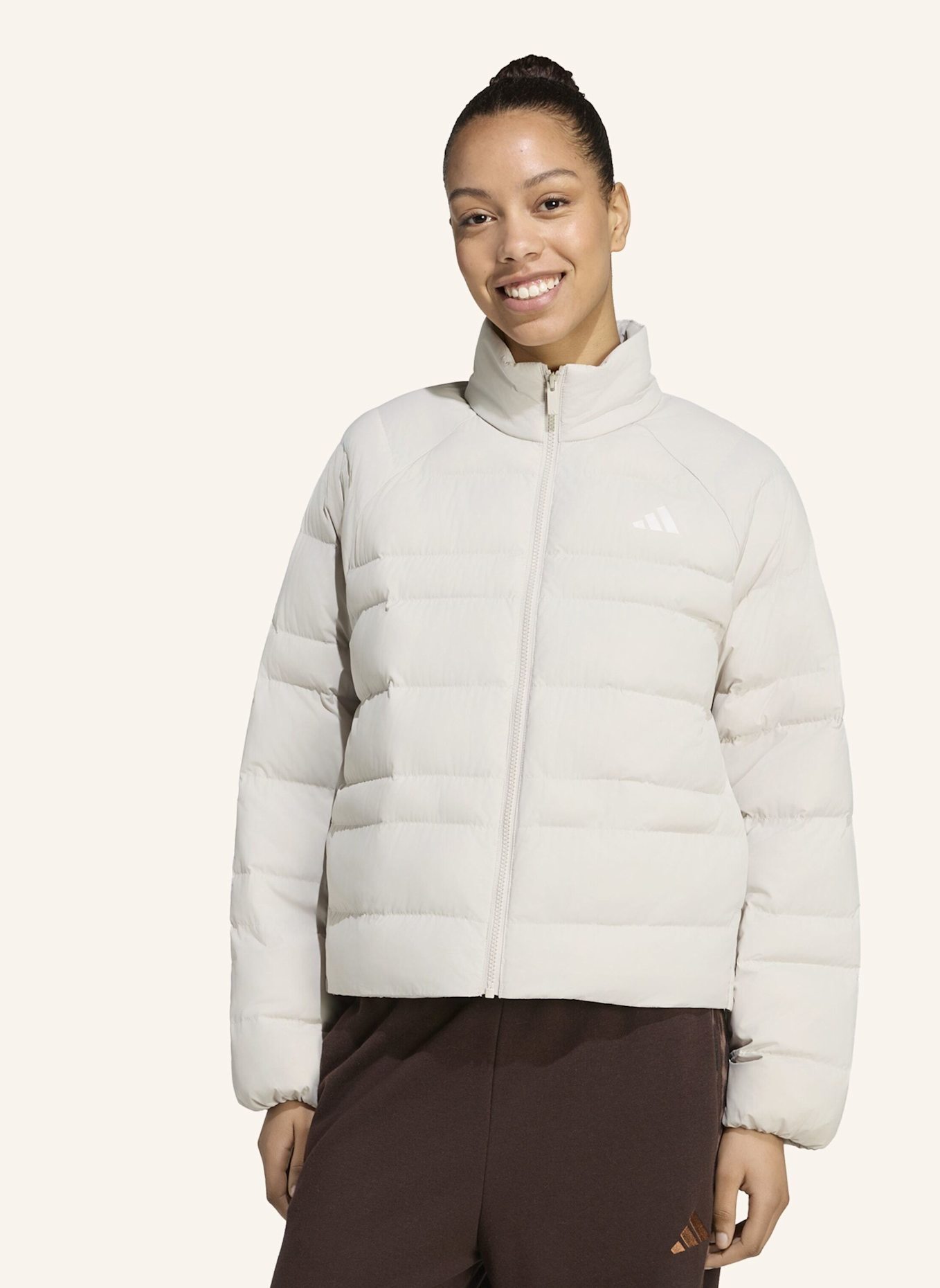 adidas ESSENTIALS PACKABLE ISOLATIONSJACKE: BEIGE