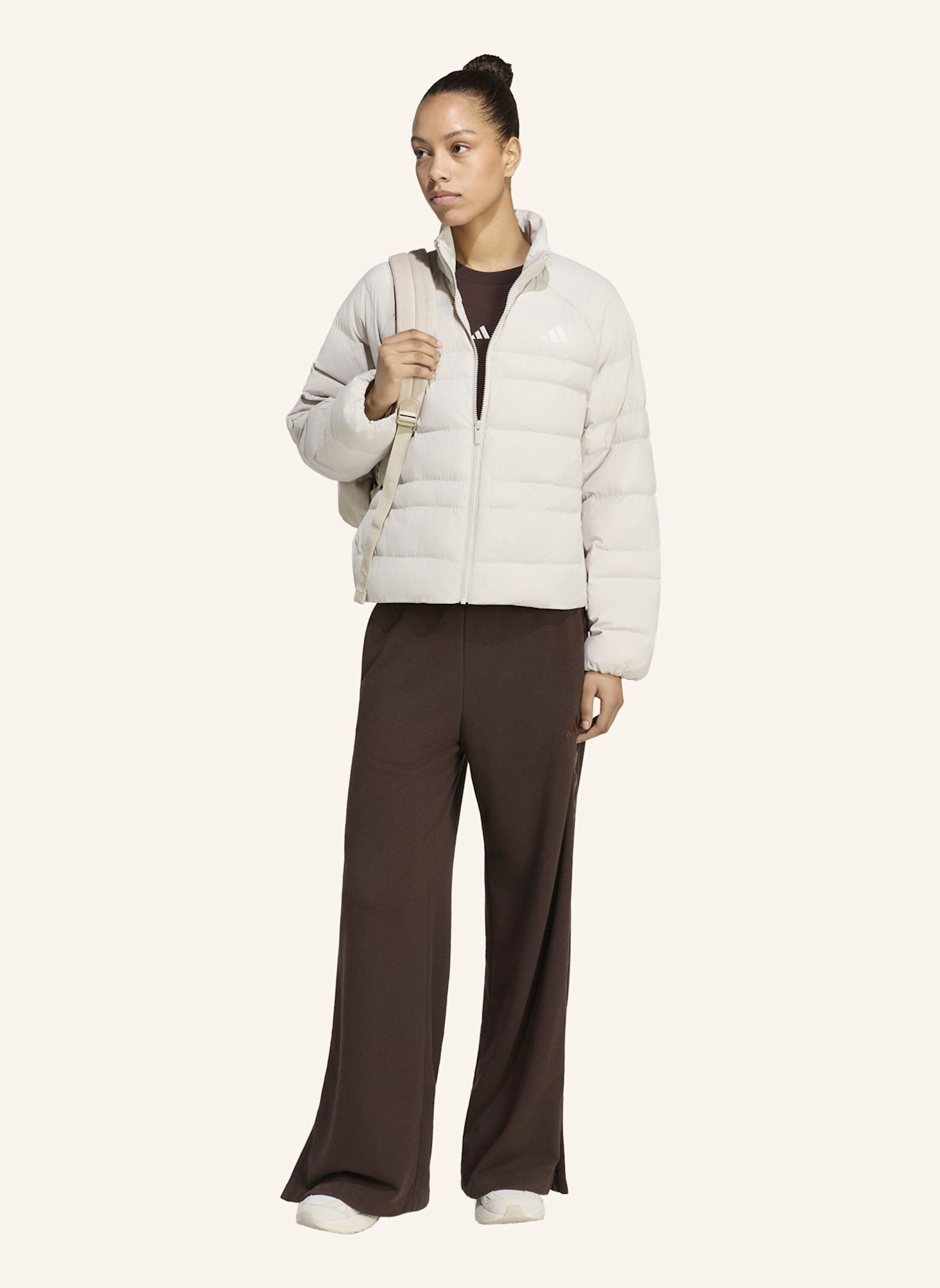 adidas ESSENTIALS PACKABLE ISOLATIONSJACKE: BEIGE