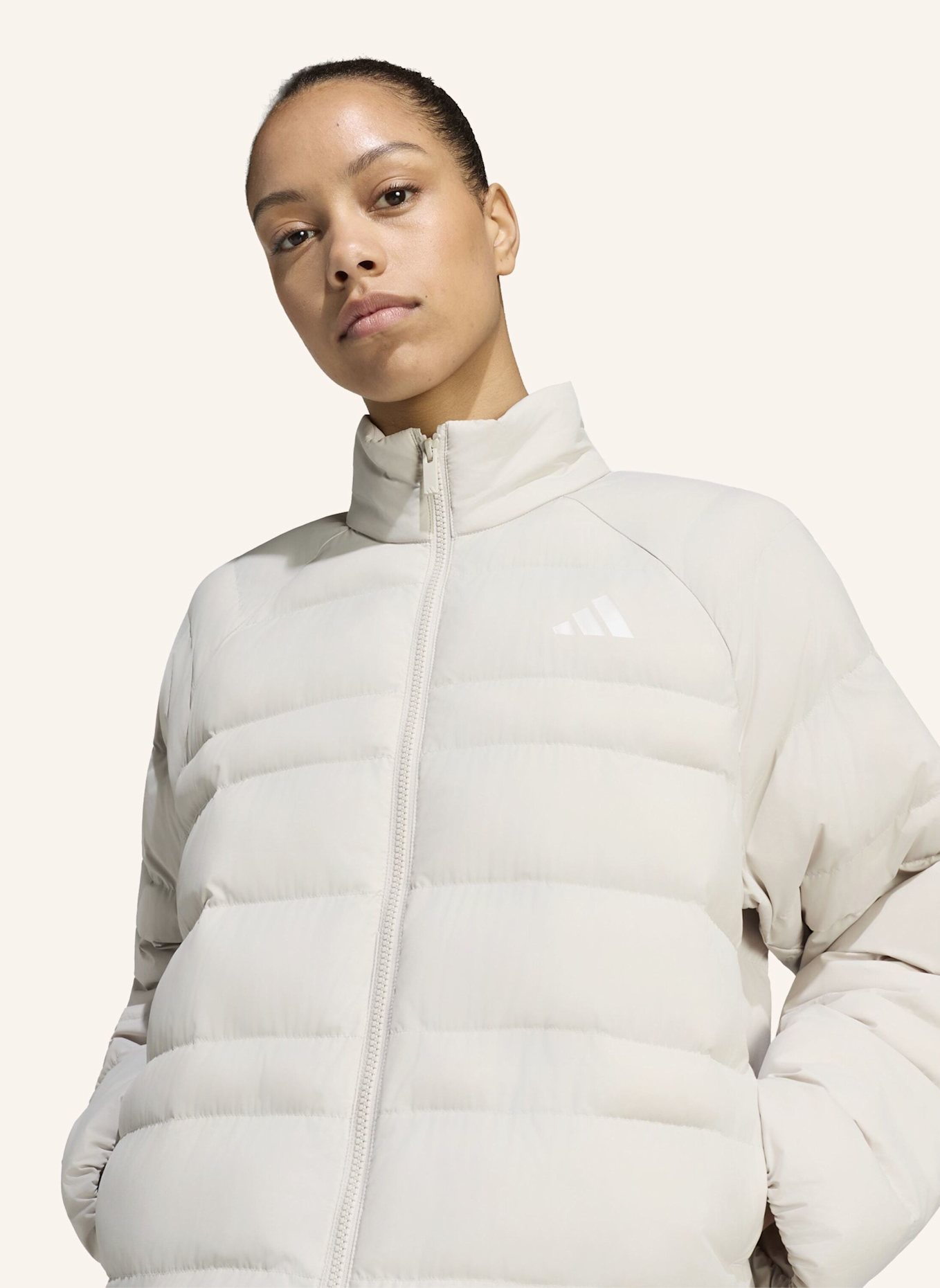adidas ESSENTIALS PACKABLE ISOLATIONSJACKE: BEIGE