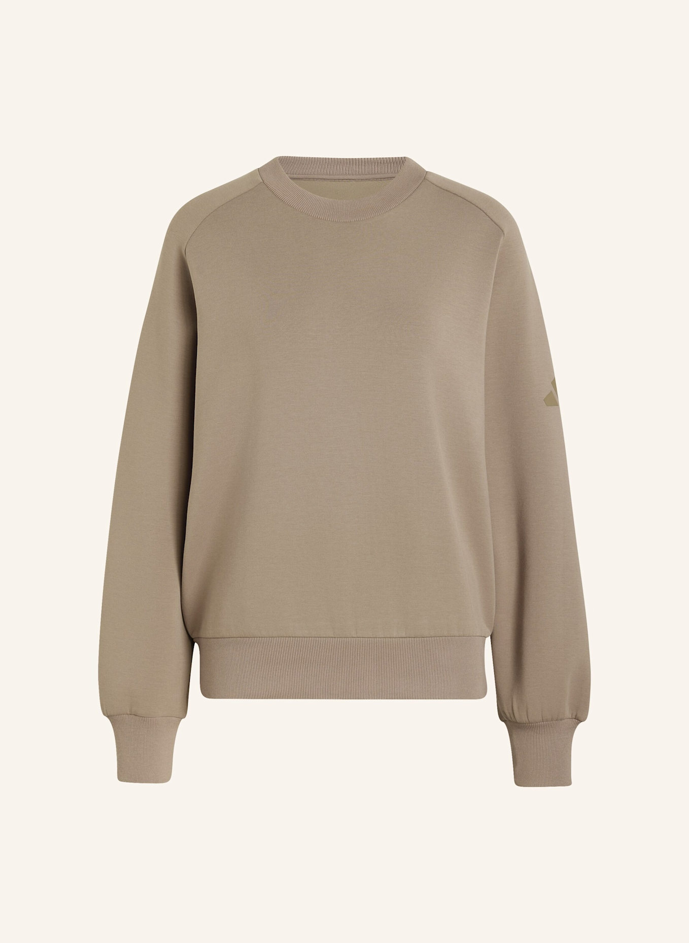 adidas SOFT LUX SWEATSHIRT, LOCKER GESCHNITTEN: KHAKI