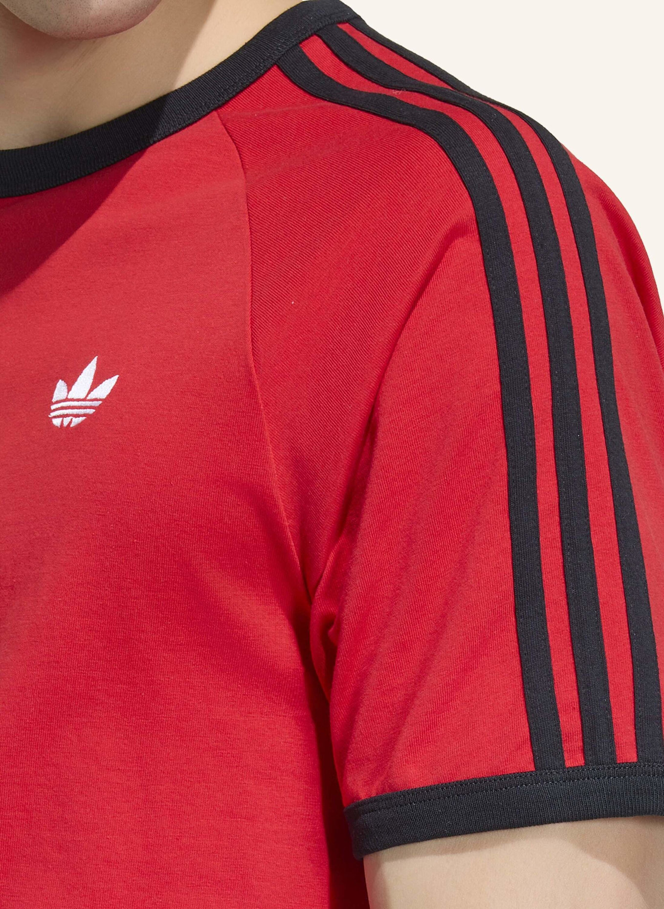 adidas Originals T-SHIRT, 3-STREIFEN: ROT