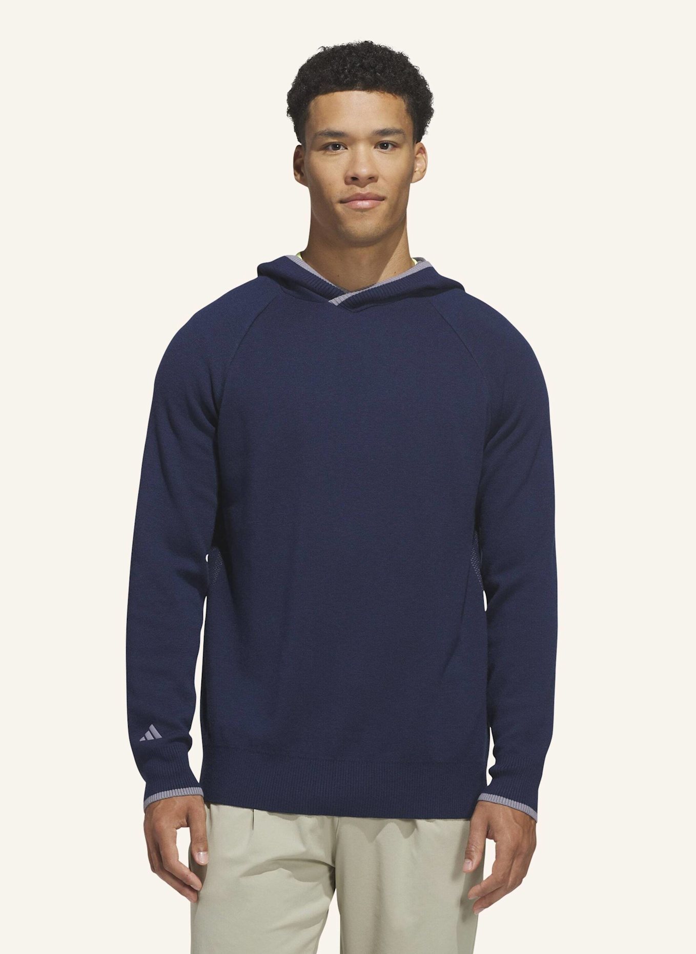 adidas ULTIMATE365 TOUR TWISTKNIT HOODIE: BLAU