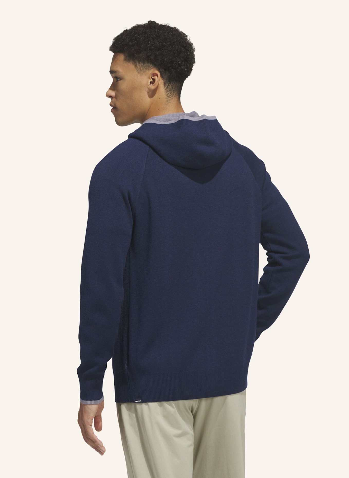 adidas ULTIMATE365 TOUR TWISTKNIT HOODIE: BLAU
