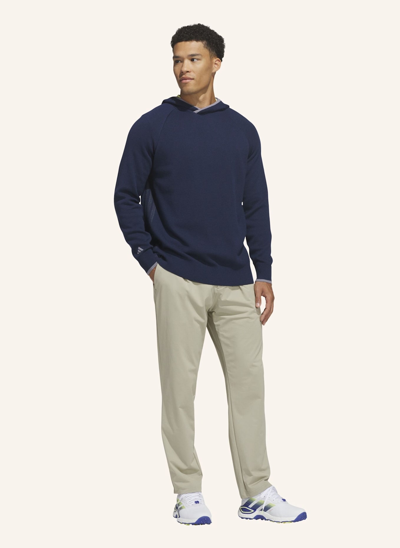 adidas ULTIMATE365 TOUR TWISTKNIT HOODIE: BLAU