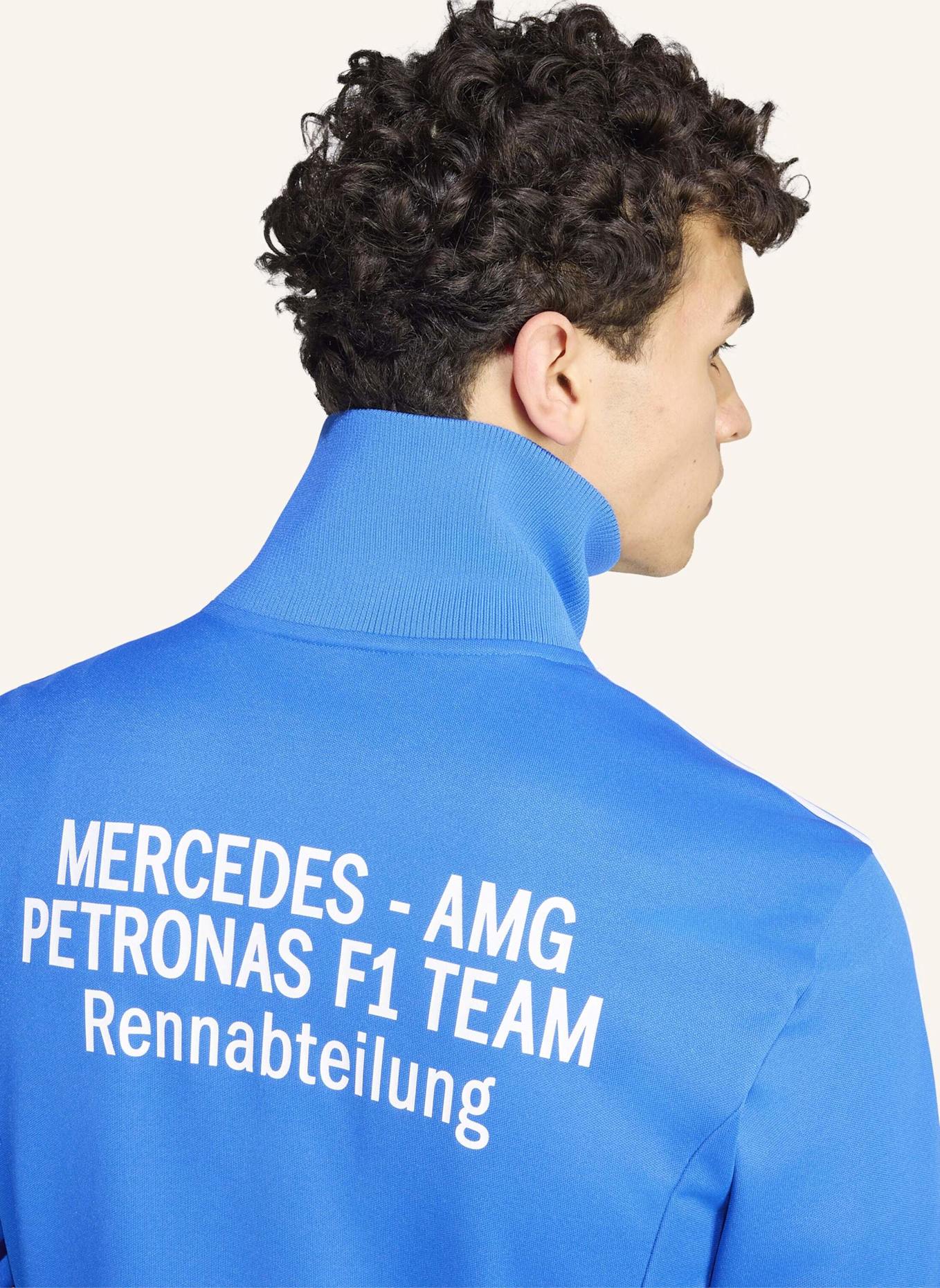 adidas MERCEDES AMG PETRONAS FORMULA 1 TEAM BLUE WONDER TRAININGSJACKE: BLAU