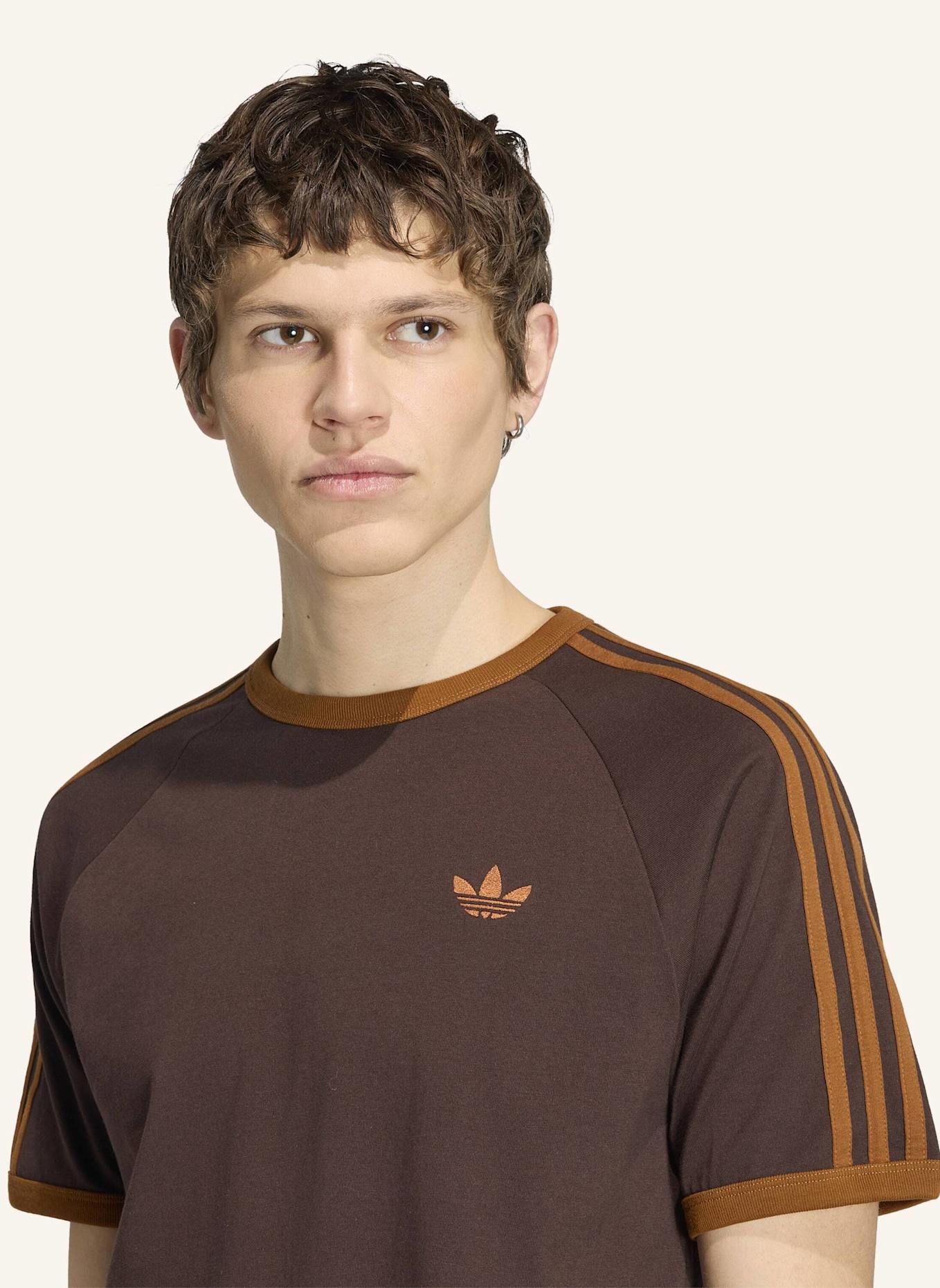 adidas Originals T-SHIRT, 3-STREIFEN: BRAUN