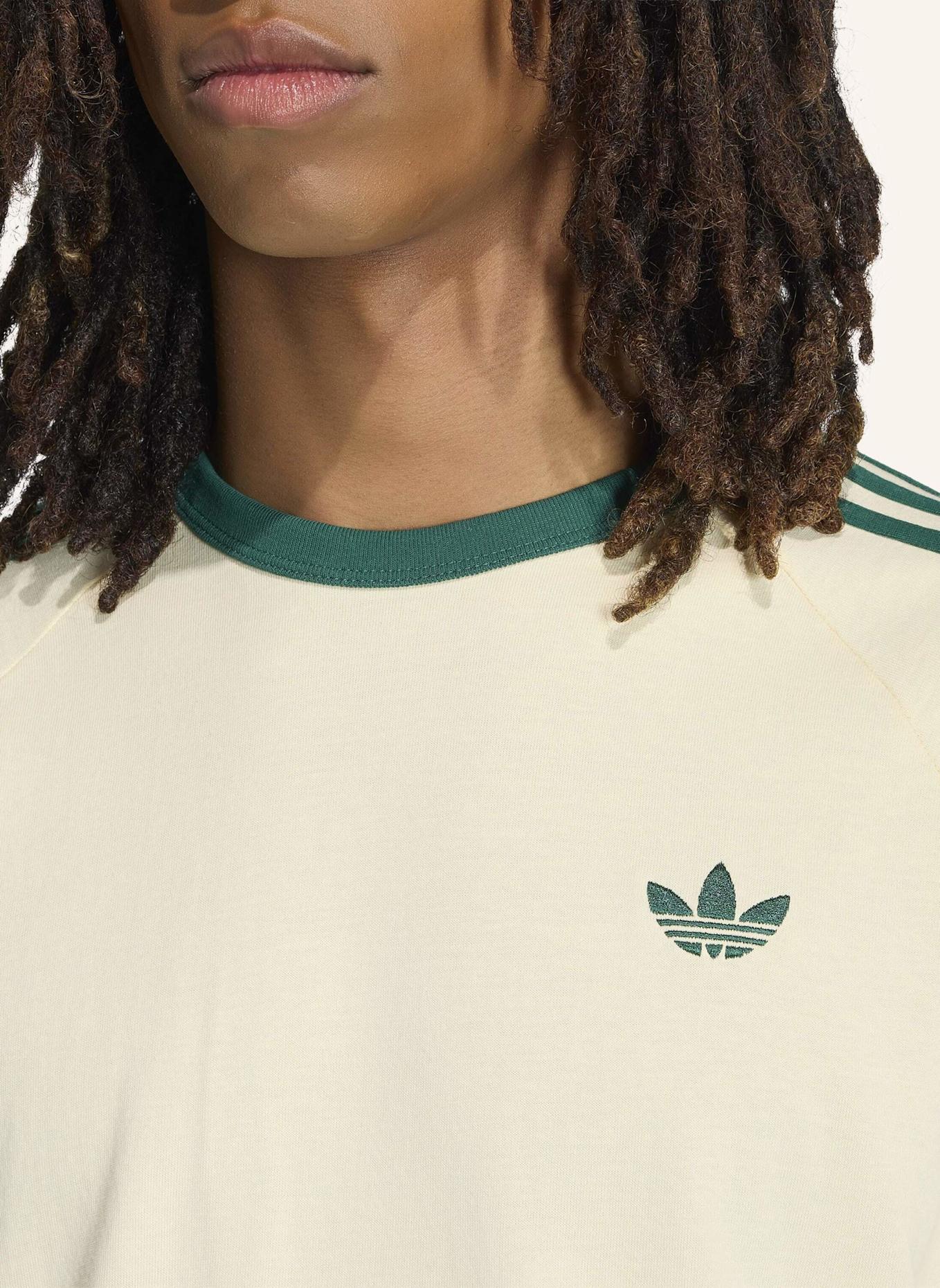 adidas Originals T-SHIRT, 3-STREIFEN: CREME/ GRÜN