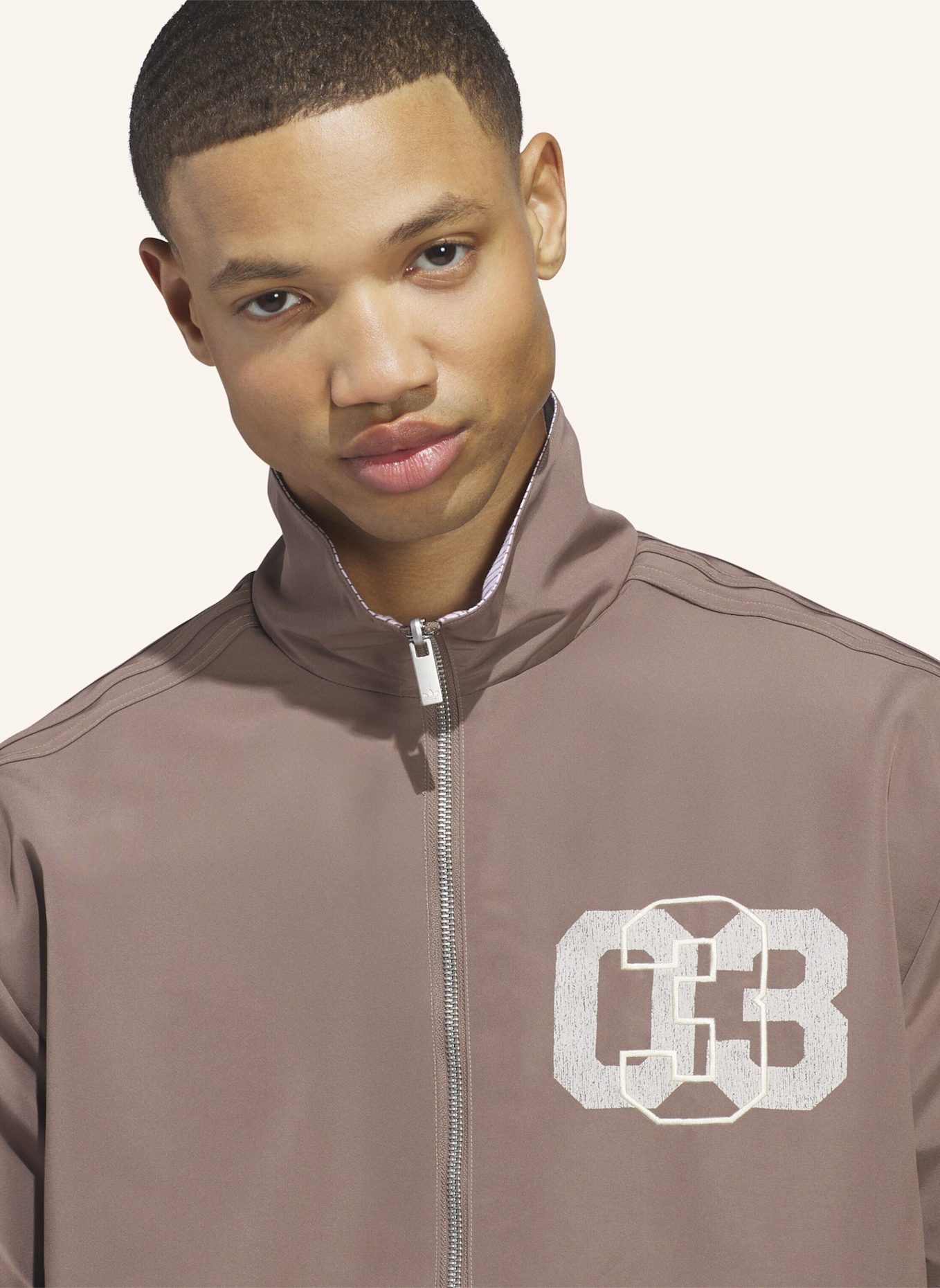 adidas Originals FIREBIRD COACH JACKE: BRAUN/ ROT