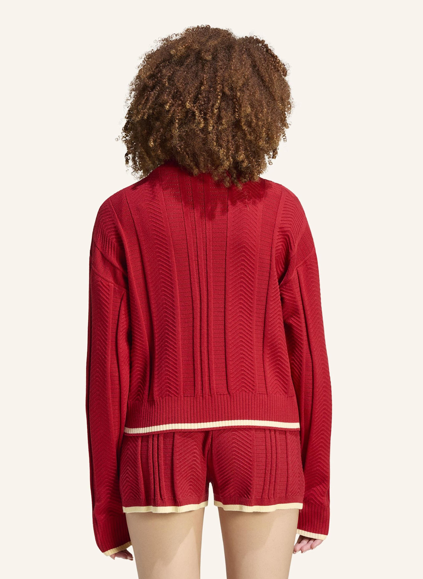 adidas Originals FIREBIRD ORIGINALS JACKE, ZOPFMUSTER: ROT