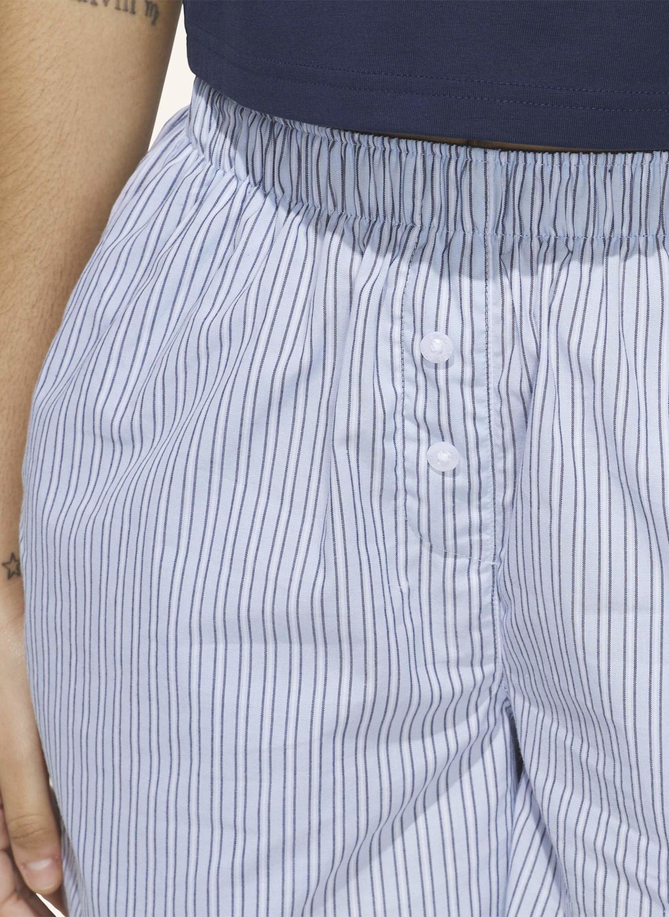 adidas Originals TEXAS A&M AGGIES GESTREIFTE BOXERSHORTS: BLAU