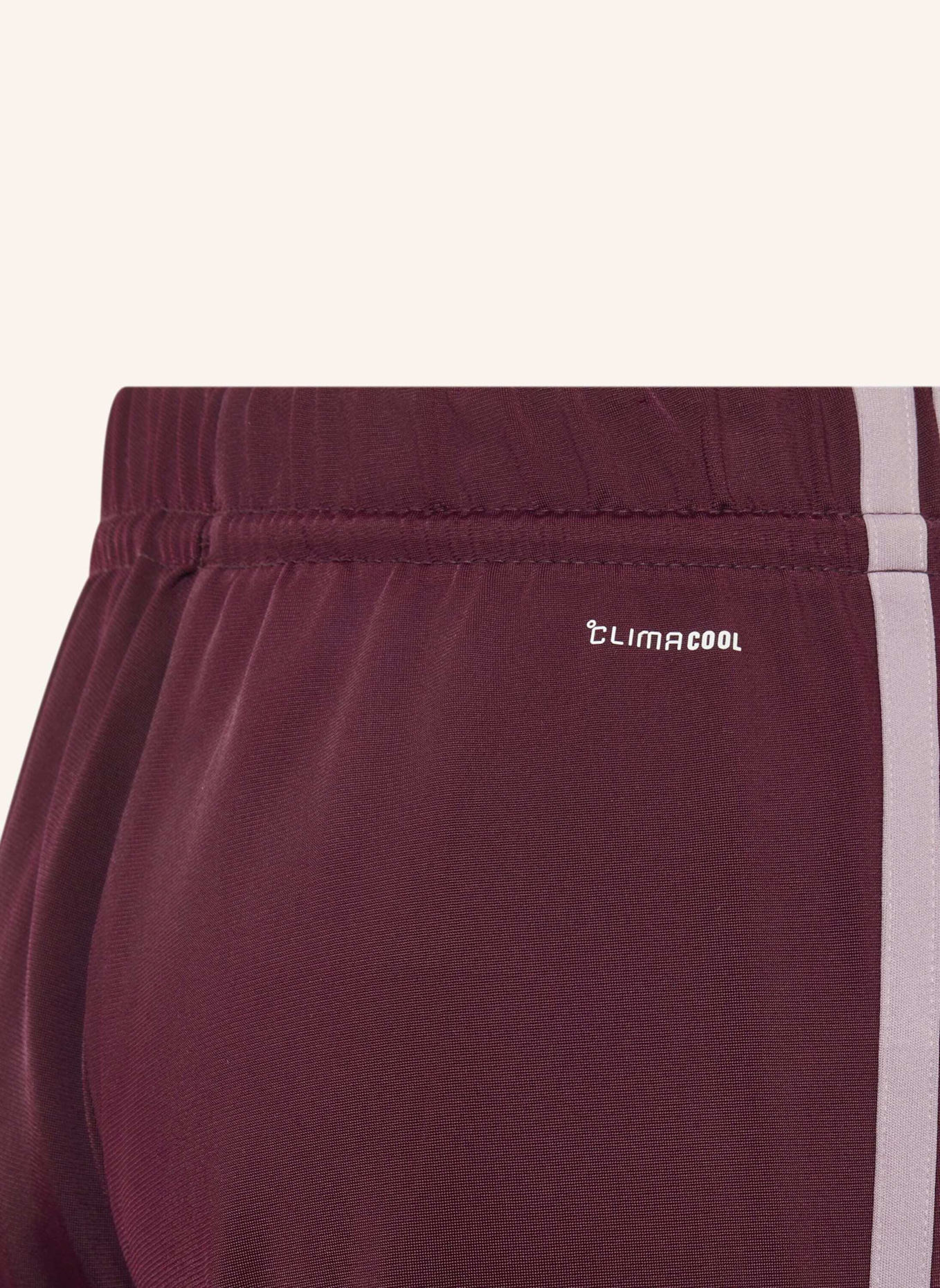 adidas SEASONAL ESSENTIALS TIBERIO 3-STREIFEN TRICOT KIDS TRAININGSANZUG: ROT / LILA