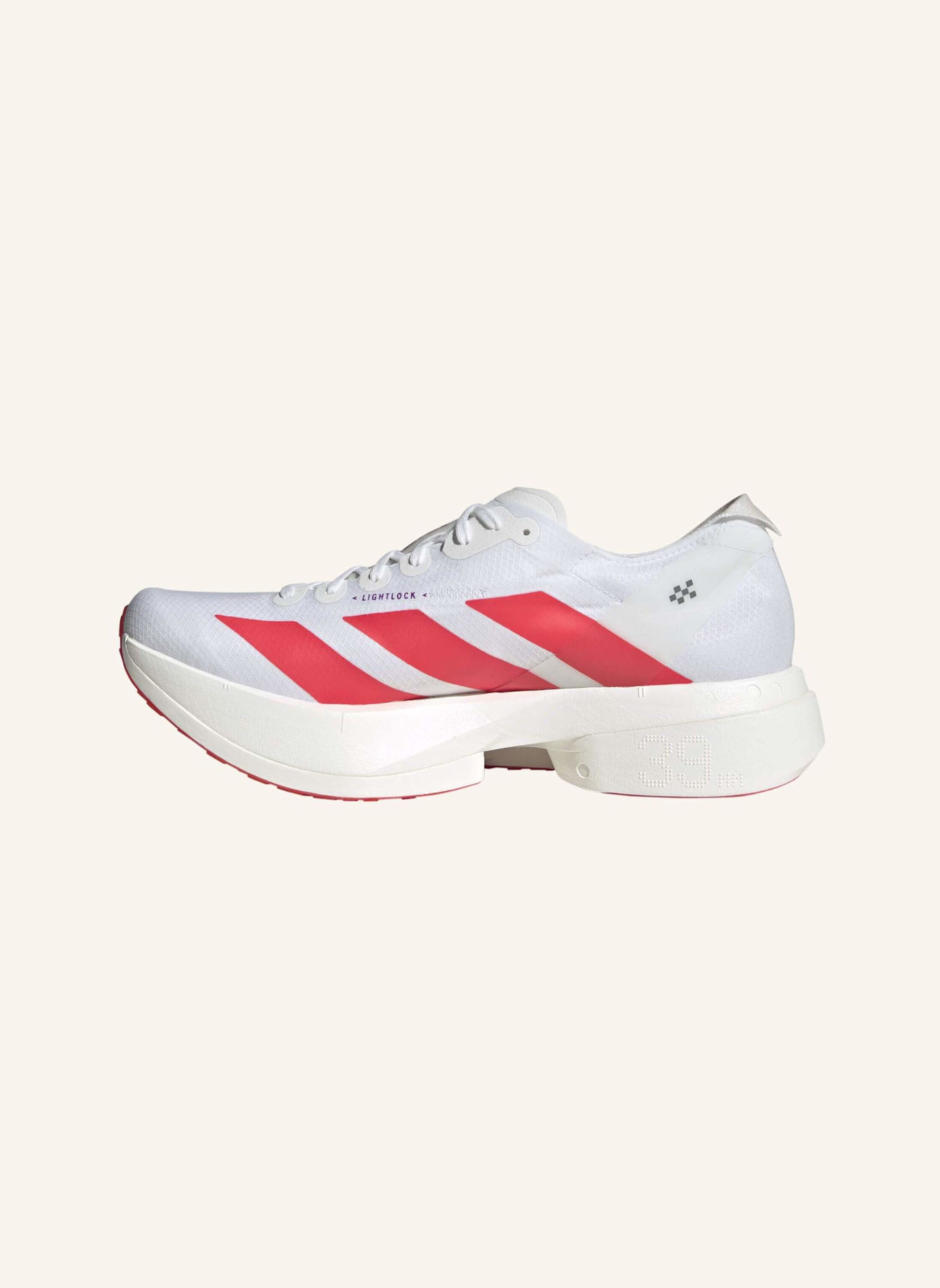adidas Laufschuhe ADIZERO ADIOS PRO 4: WEISS/ ROT/ LILA