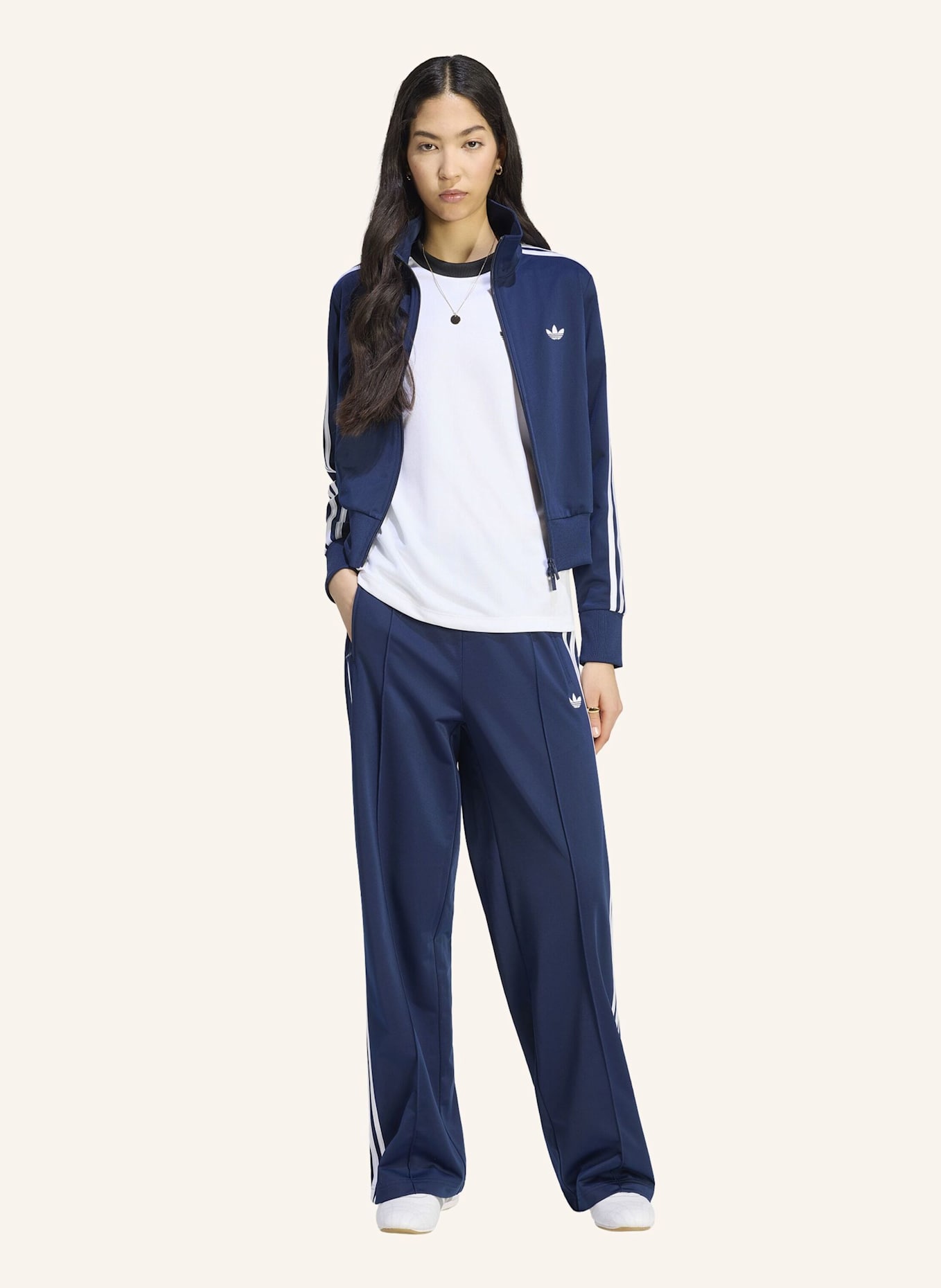 adidas Originals Track Pants FB LOOSE: BLAU/ WEISS
