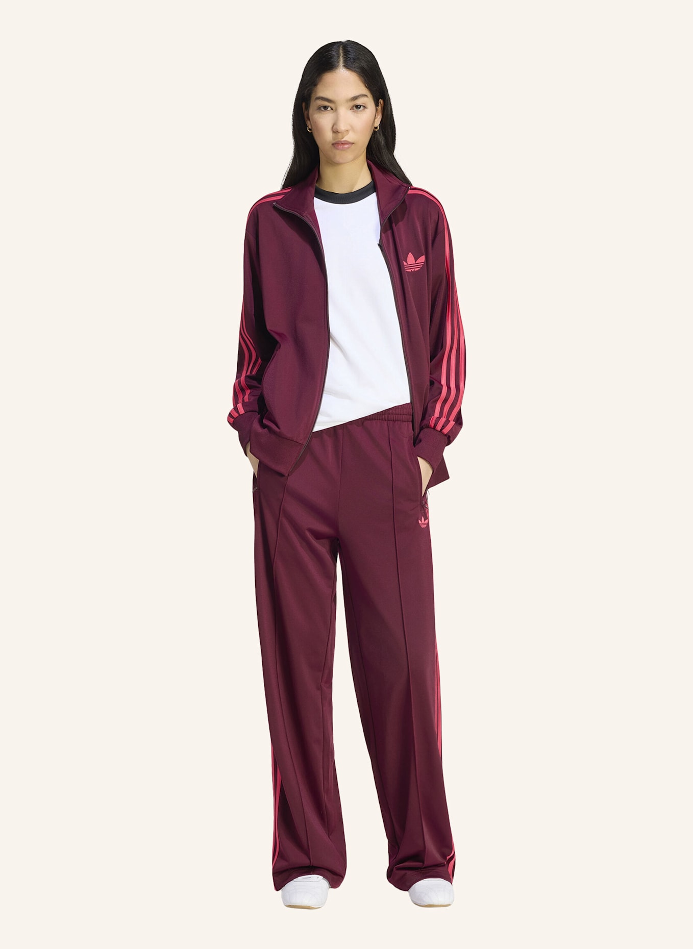adidas Originals Track Pants FB LOOSE: ROT/ ROSA