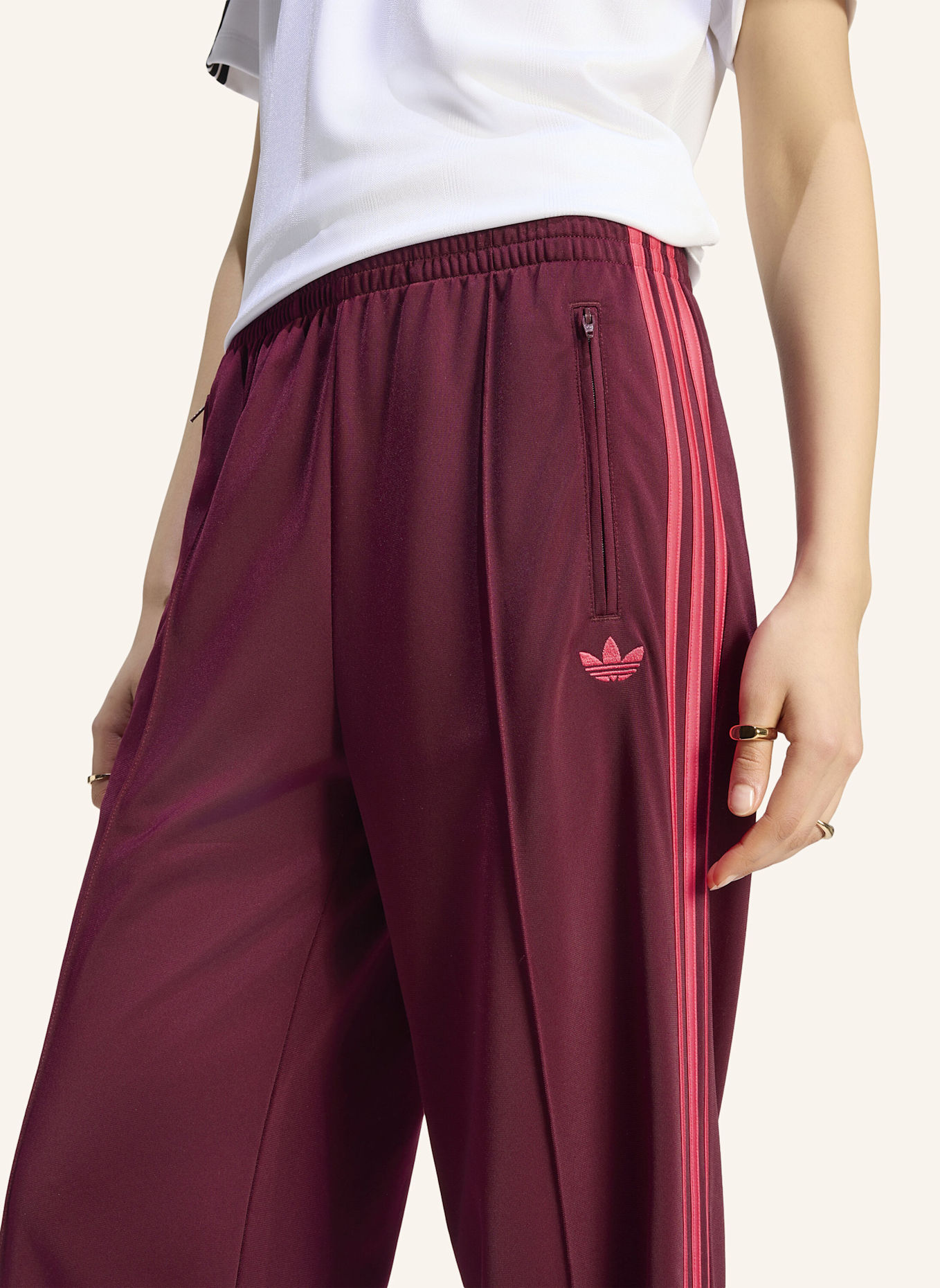 adidas Originals Track Pants FB LOOSE: ROT/ ROSA