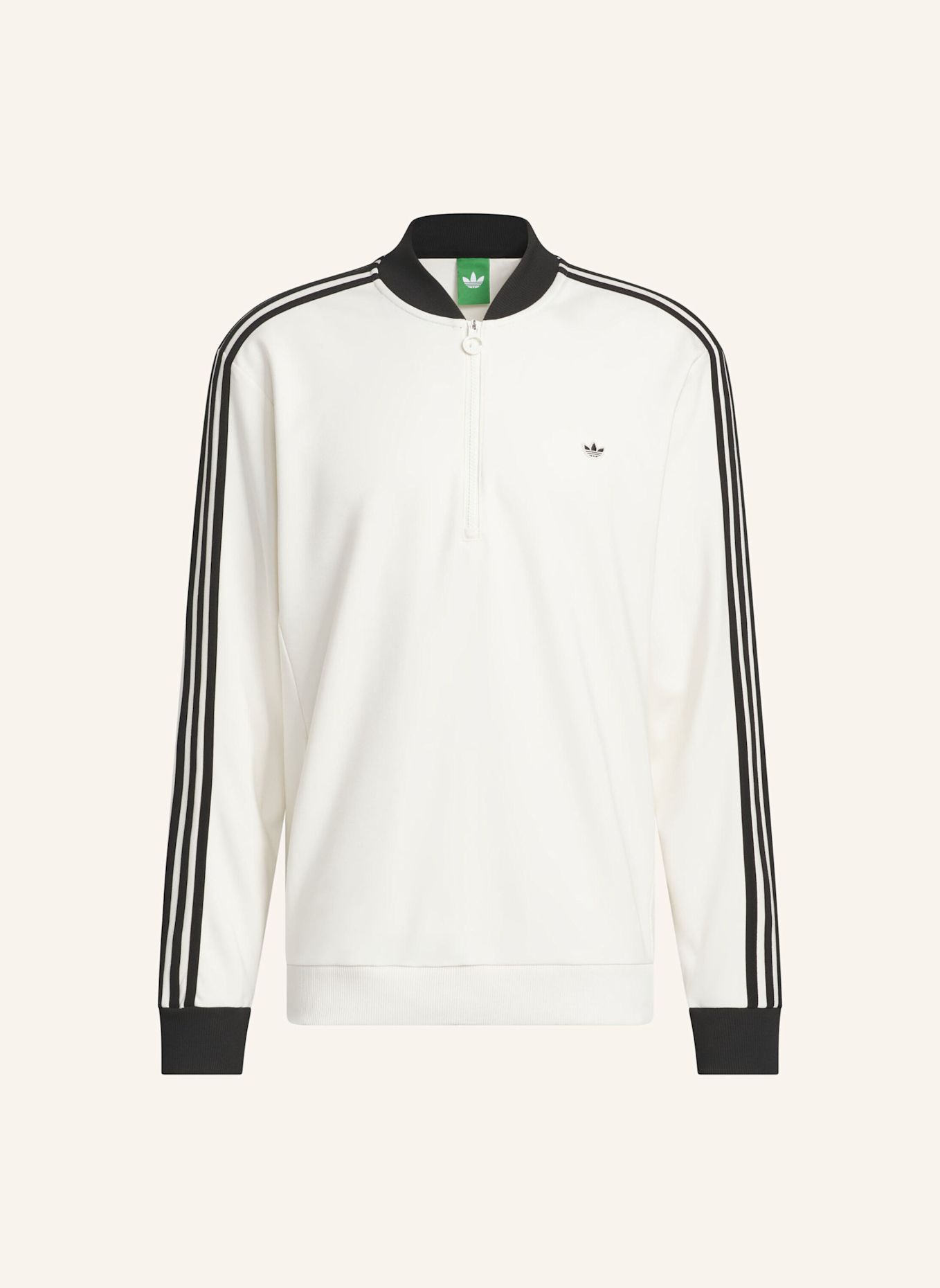 adidas Originals Sweatshirt ORIGINALS 3-STREIFEN: WEISS / SCHWARZ