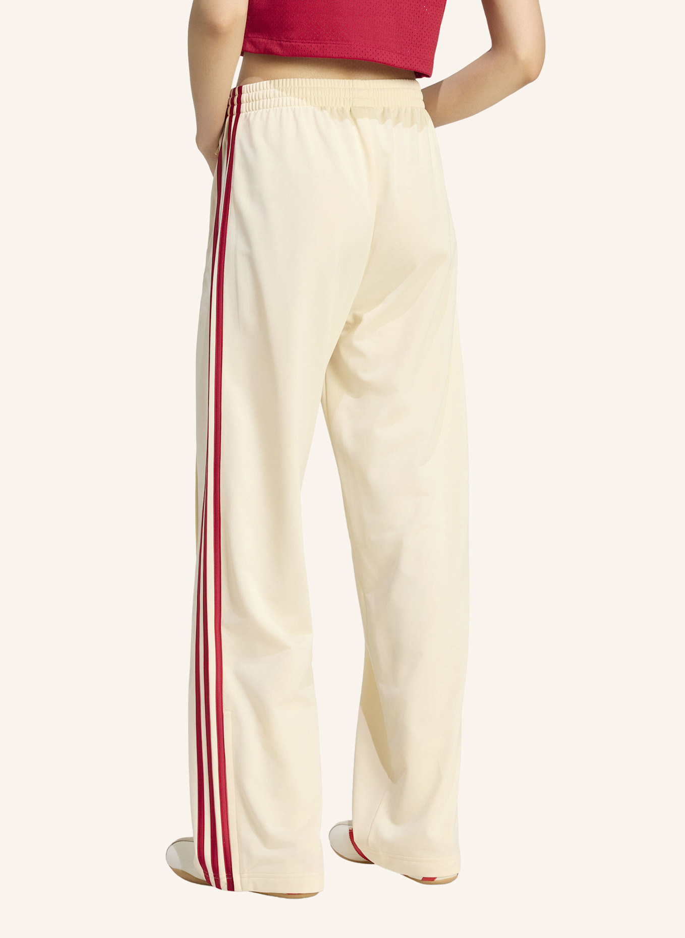 adidas Originals Track Pants FB LOOSE: CREME/ ROT