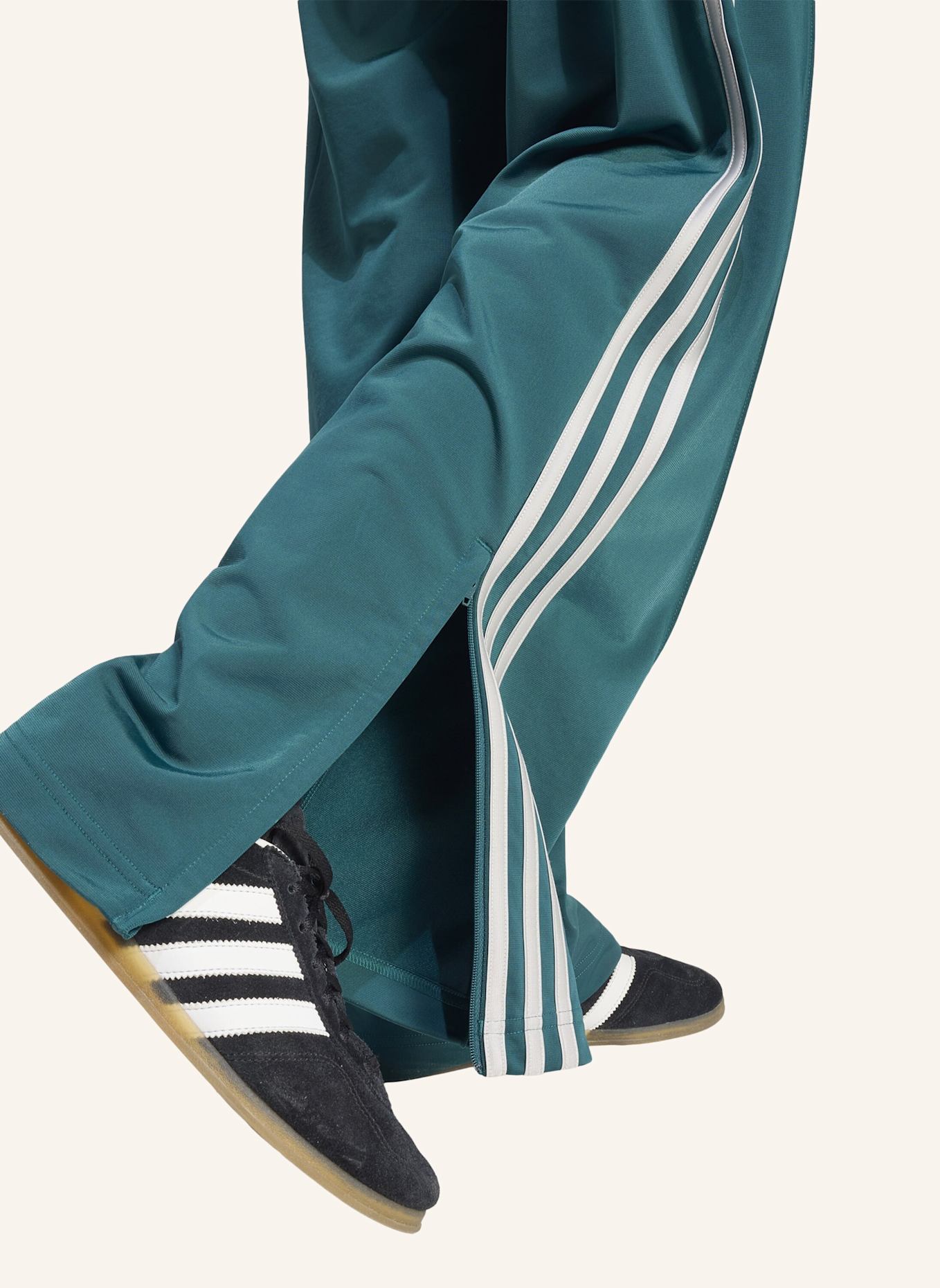 adidas Originals Track Pants FB LOOSE: GRÜN/ GRAU