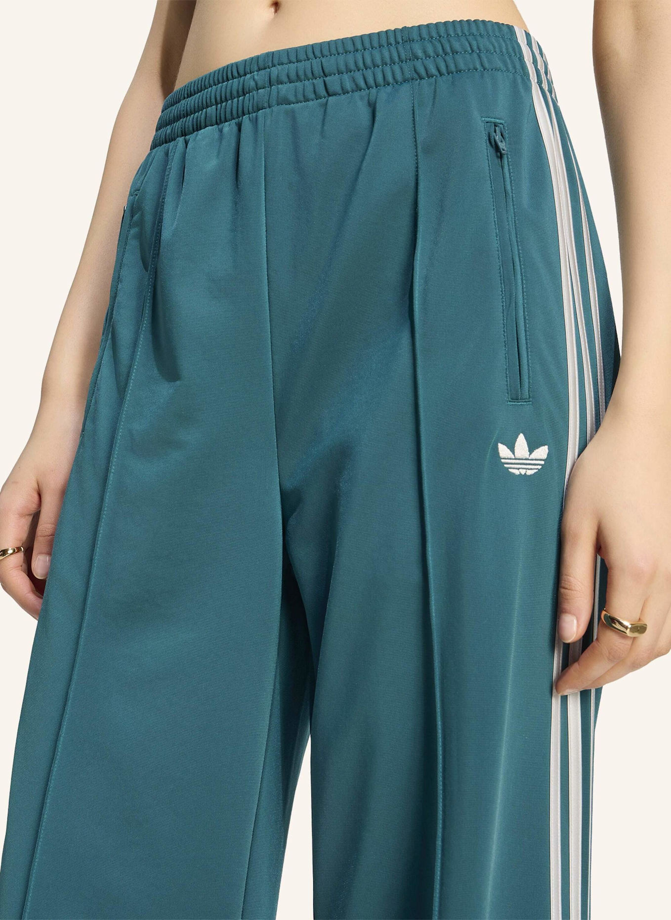 adidas Originals Track Pants FB LOOSE: GRÜN/ GRAU