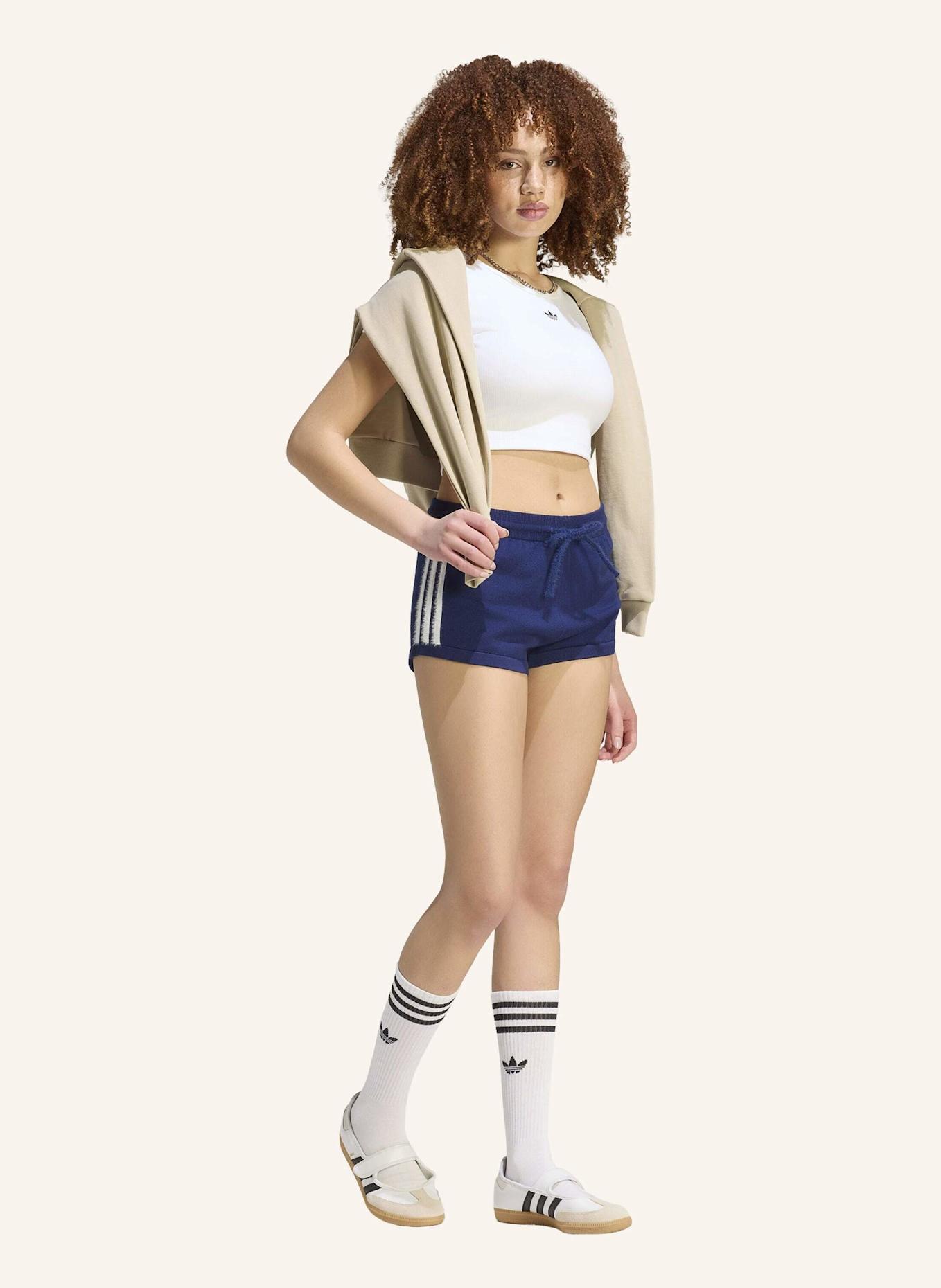 adidas Originals STRICKSHORTS: BLAU/ WEISS