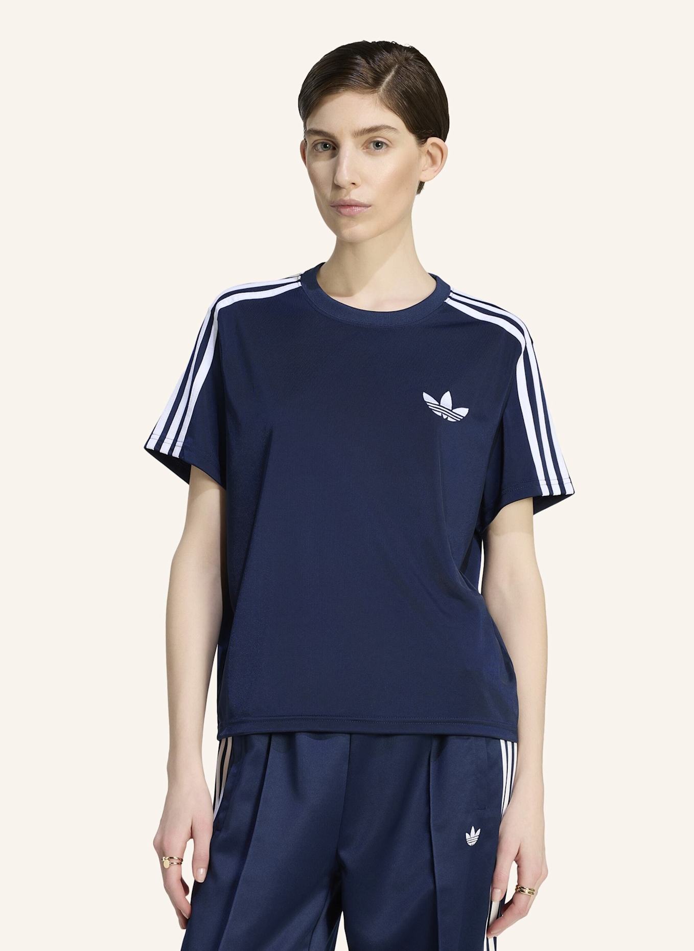 adidas Originals FIREBIRD T-SHIRT: BLAU/ WEISS