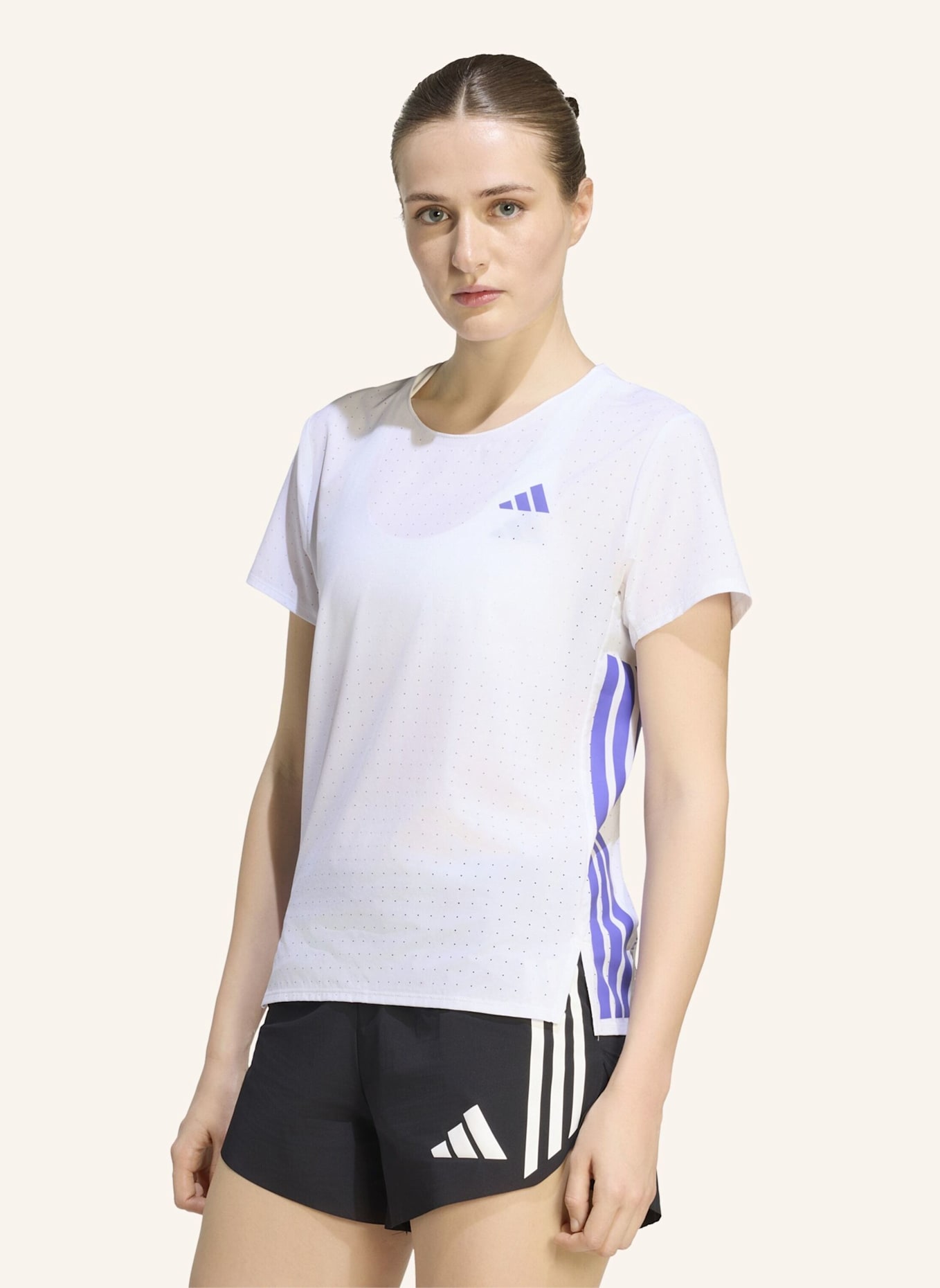 adidas Funktionsshirt ADIZERO: WEISS
