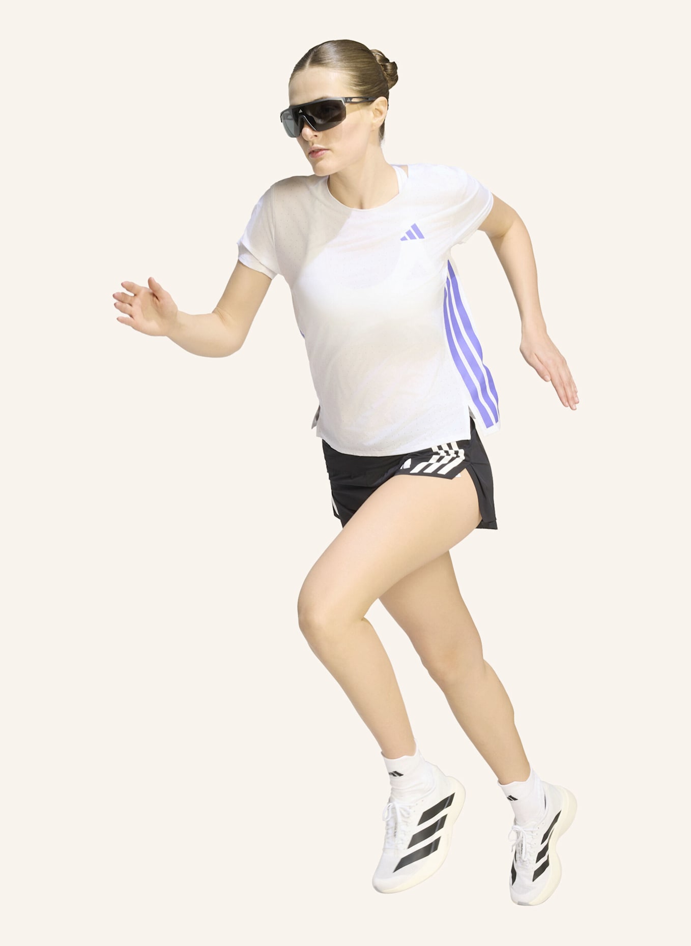 adidas Funktionsshirt ADIZERO: WEISS