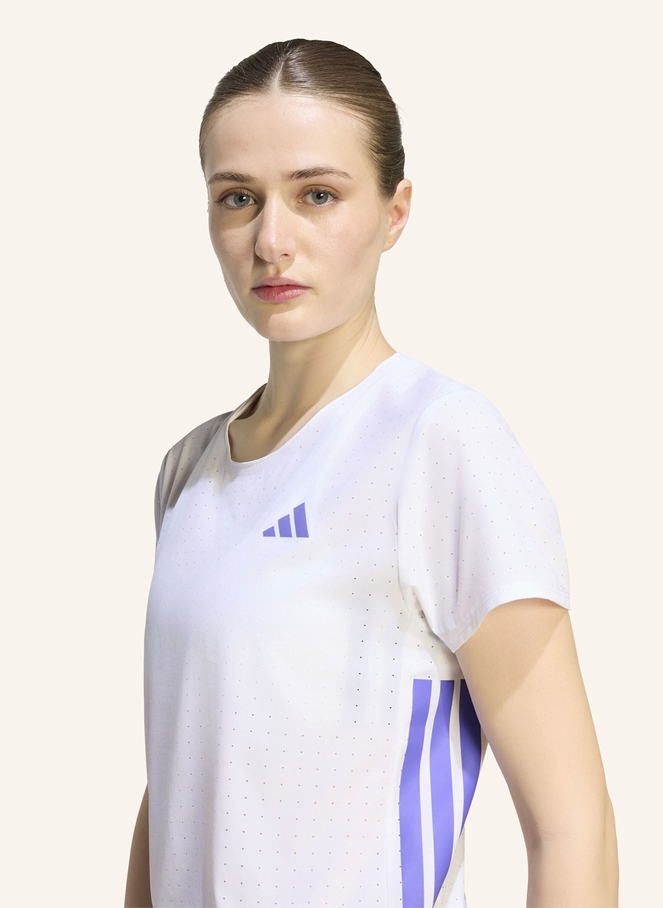 adidas Funktionsshirt ADIZERO: WEISS