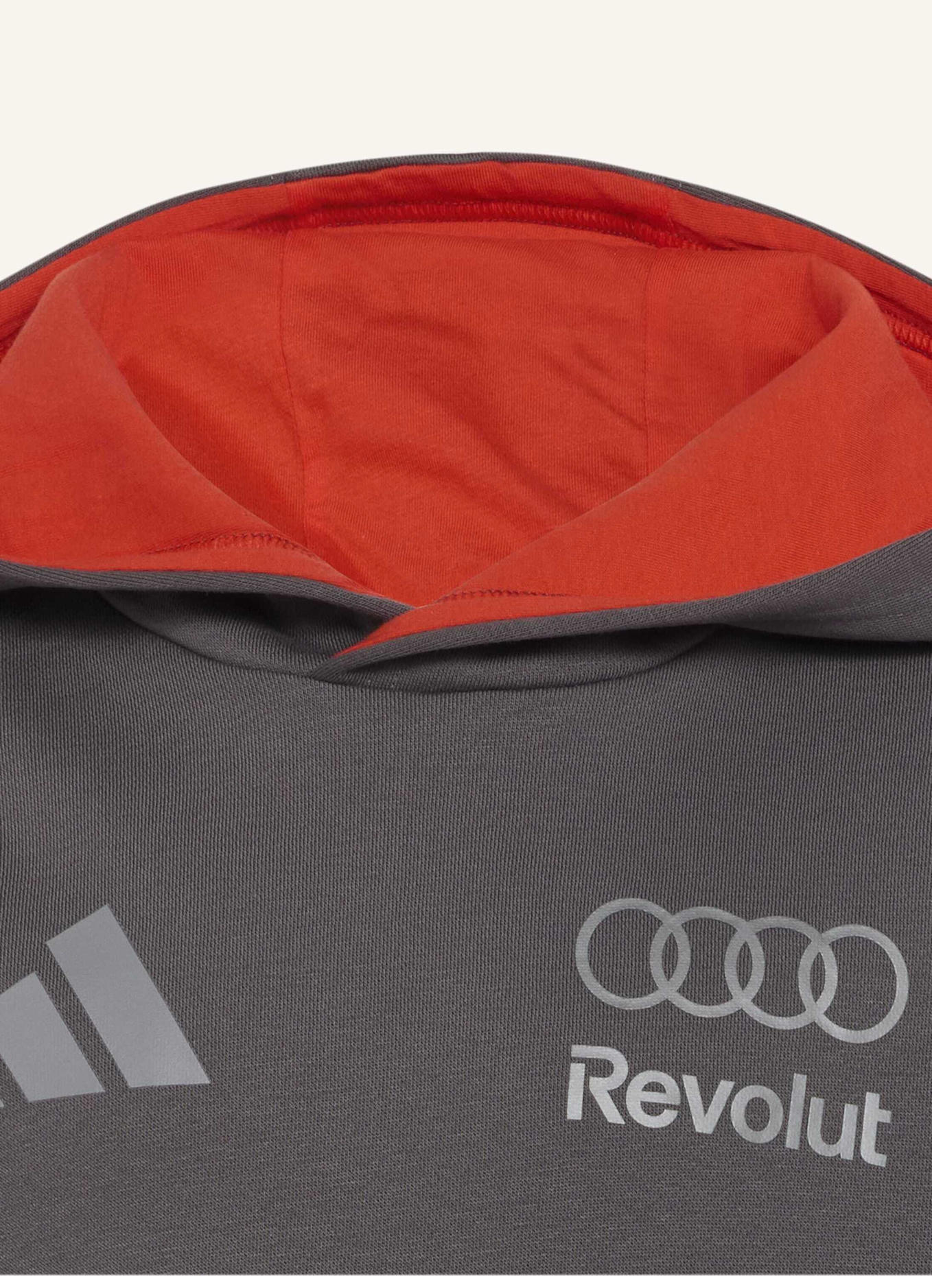 adidas AUDI REVOLUT F1 TEAM DRIVER YOUTH HOODIE: GRAU