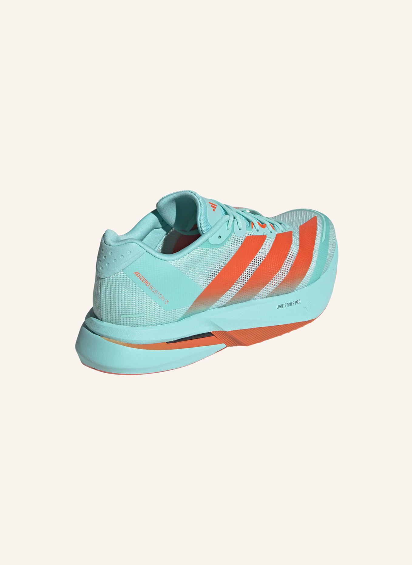 adidas Laufschuhe ADIZERO BOSTON 13: GRÜN/ ORANGE/ GRAU