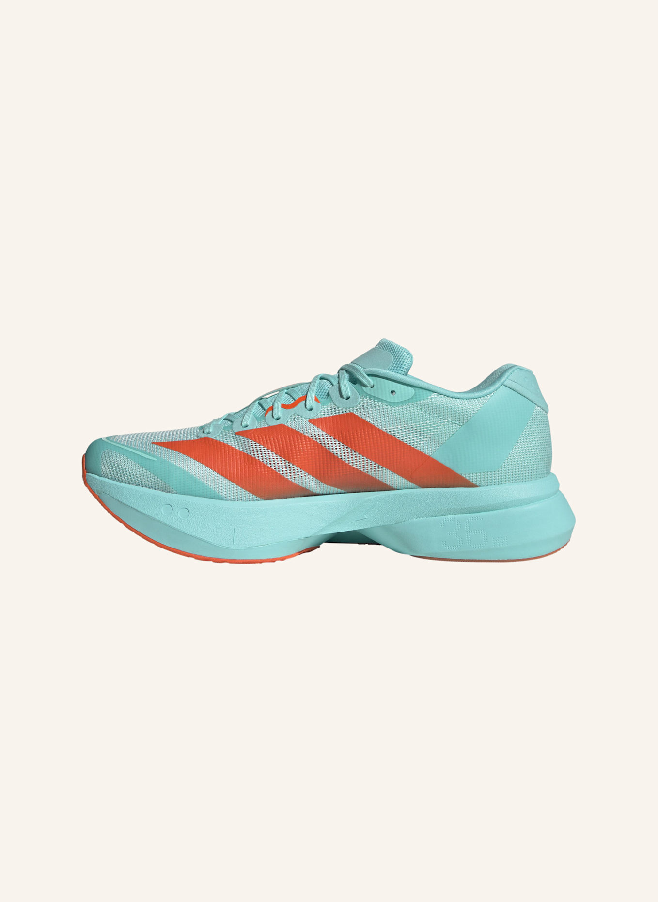 adidas Laufschuhe ADIZERO BOSTON 13: GRÜN/ ORANGE/ GRAU