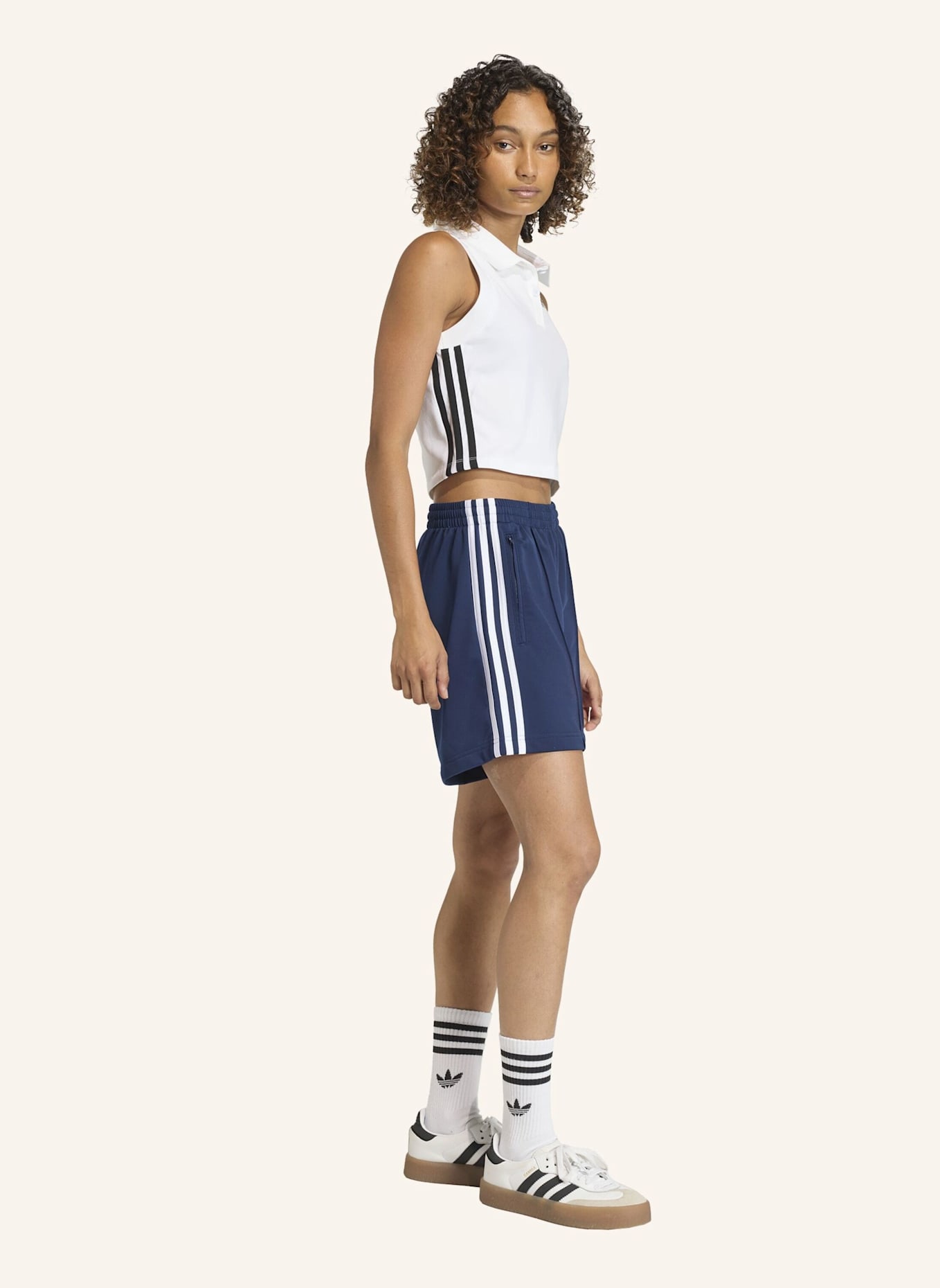 adidas Originals Shorts FIREBIRD: BLAU/ WEISS
