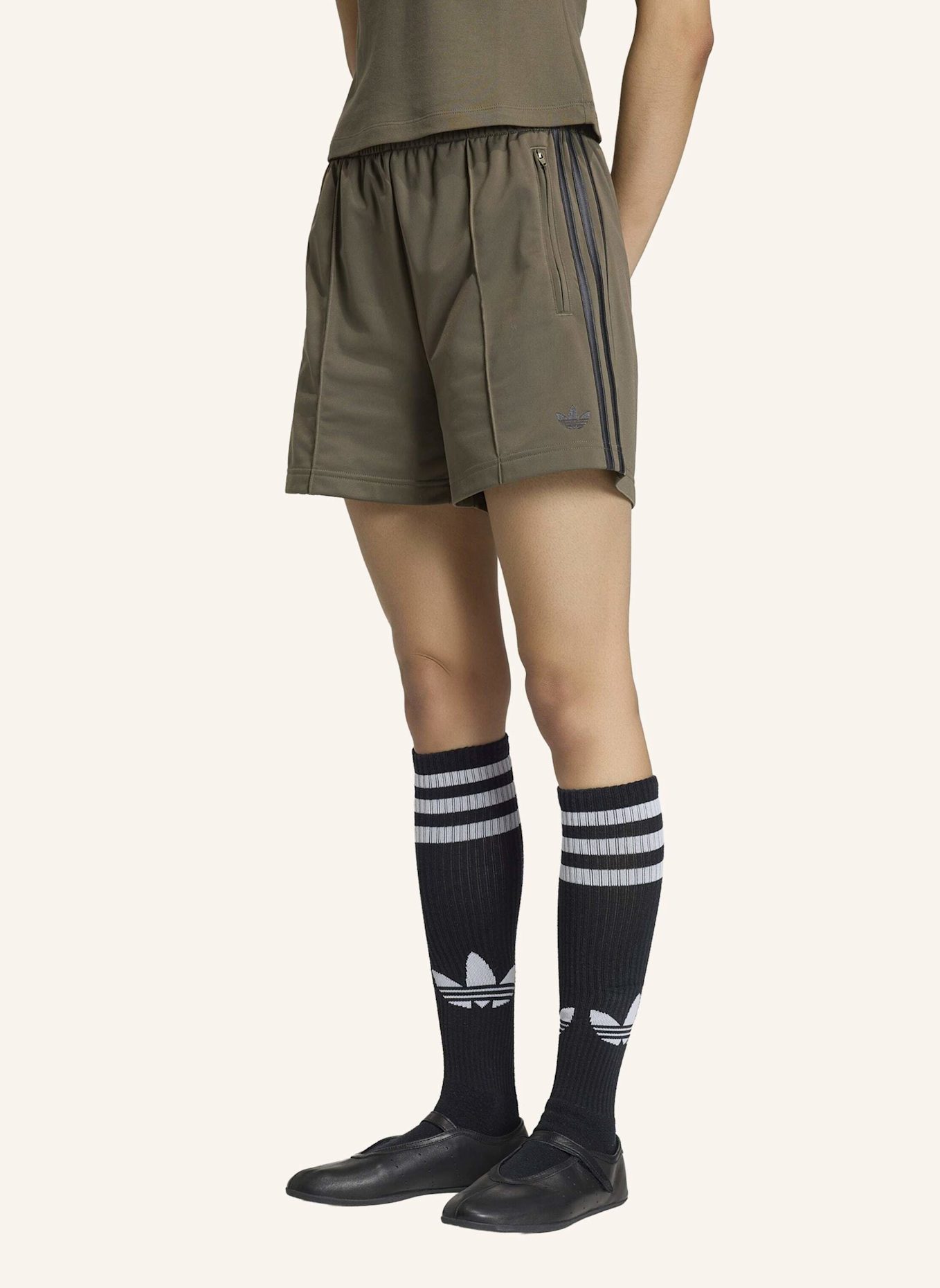 adidas Originals Shorts FIREBIRD: BRAUN/ SCHWARZ