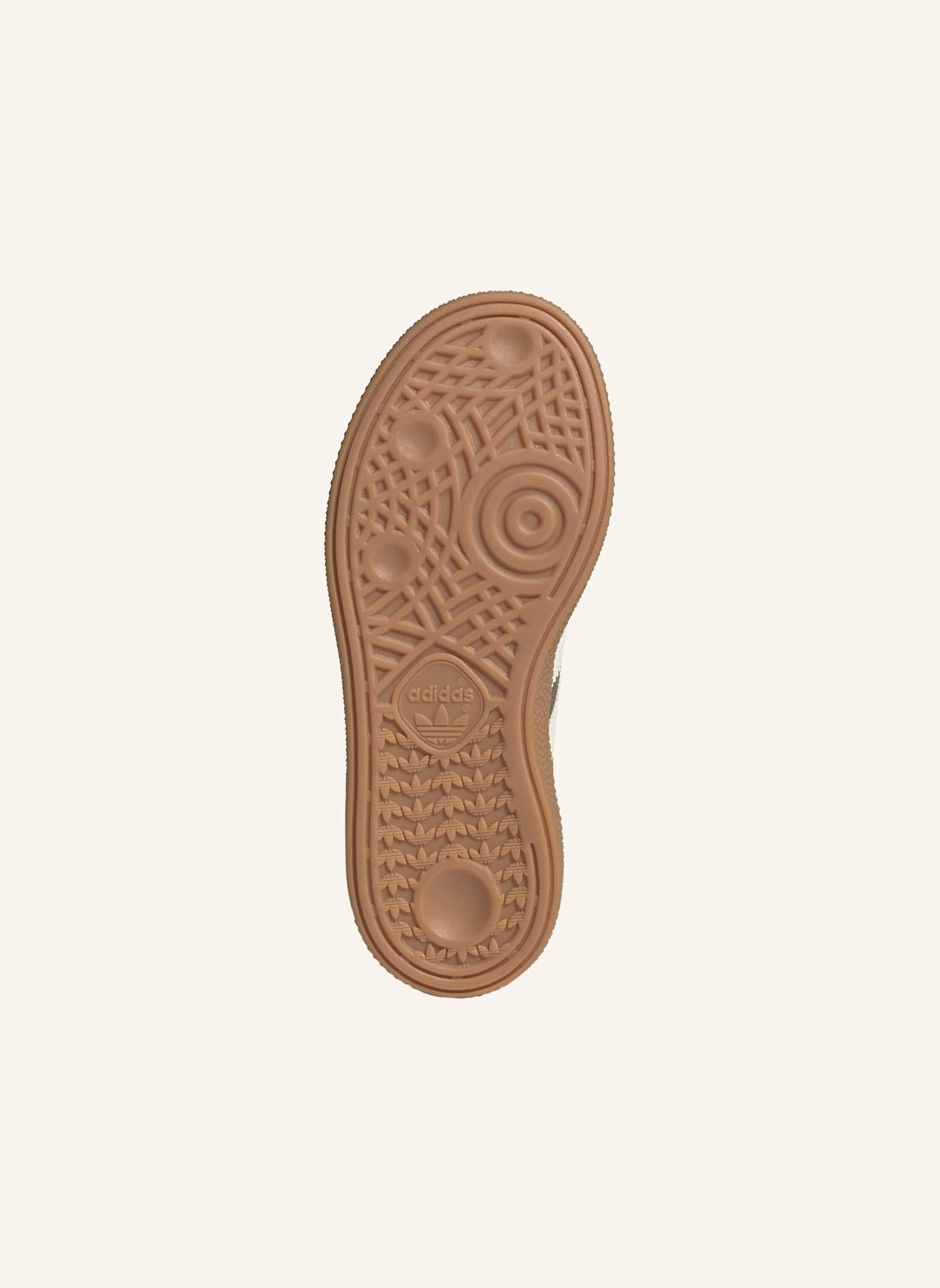 adidas Originals HANDBALL SPEZIAL KIDS SCHUH, KOMFORTVERSCHLUSS, ELASTISCHE SCHNÜRSENKEL: BRAUN/ WEISS/ BEIGE
